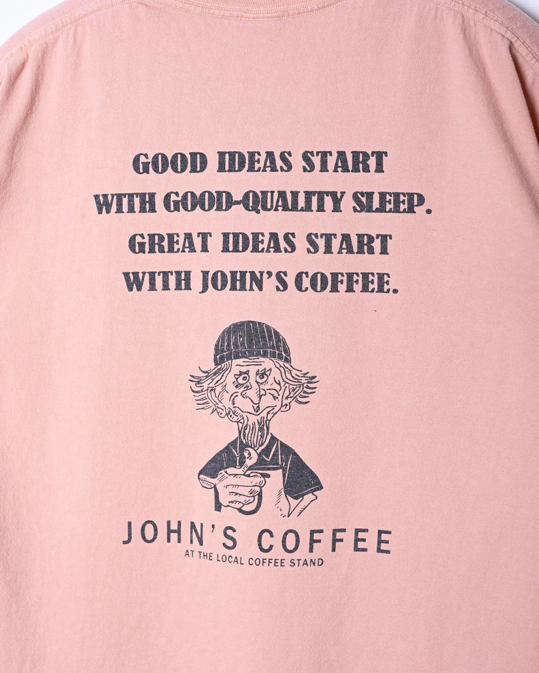 UNISON SPECIAL GIANT TUBE PRINT S/S TEE(JOHNS) - PINK