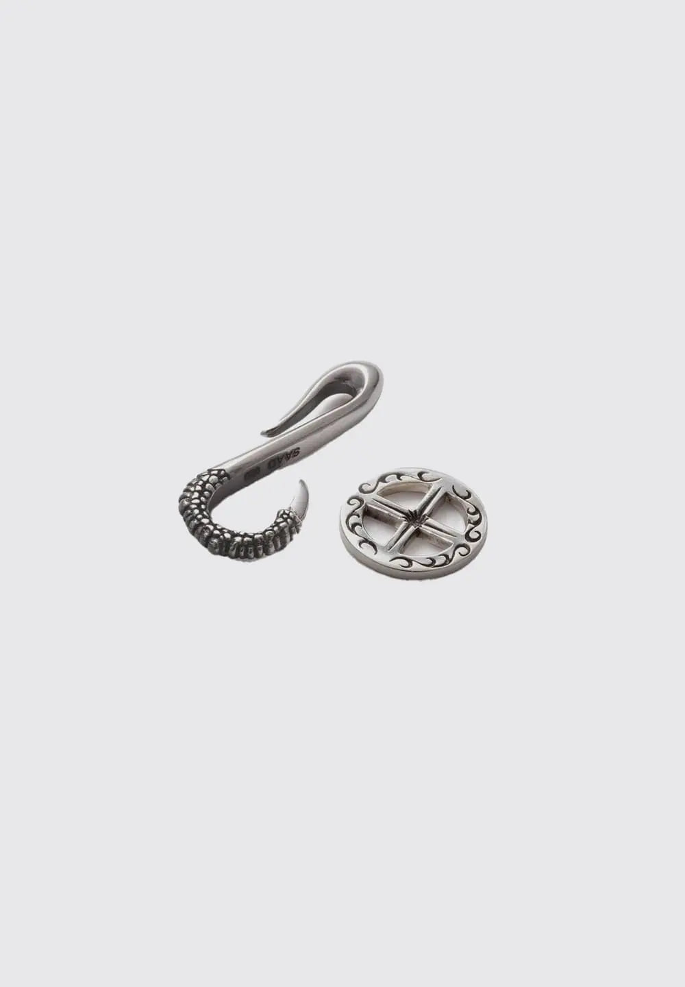 SAAD ARABESQUE MEDICINE WHEEL EAGLE CLAW SILVER 925 PENDANT TOP - No Color