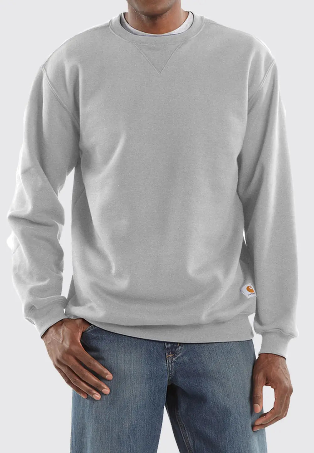 CARHARTT LOOSE FIT MIDWEIGHT CREWNECK SWEATSHIRT - HEATHER GRAY