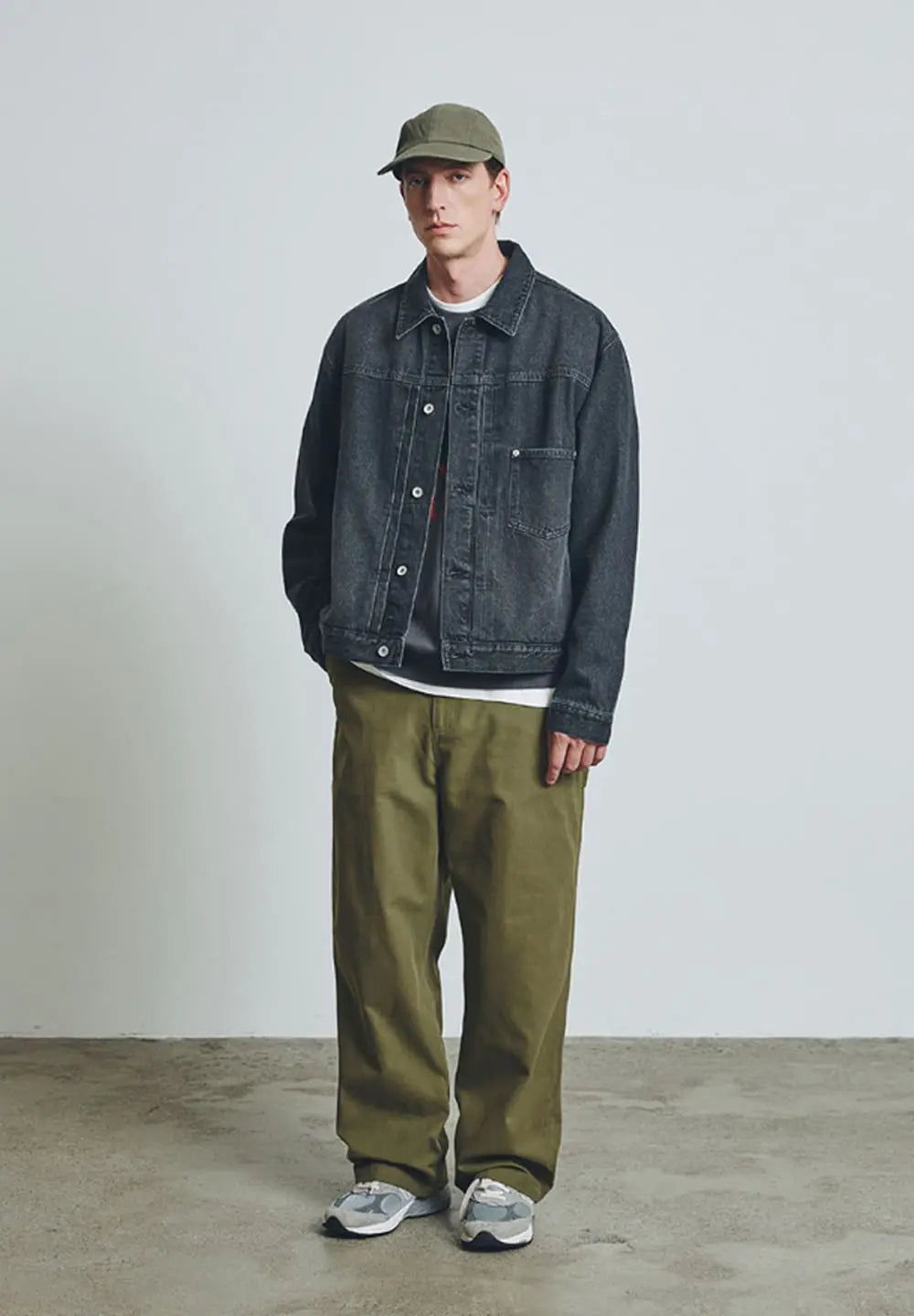 UNIFORM BRIDGE CANVAS CARPENTER PANTS - OLIVE