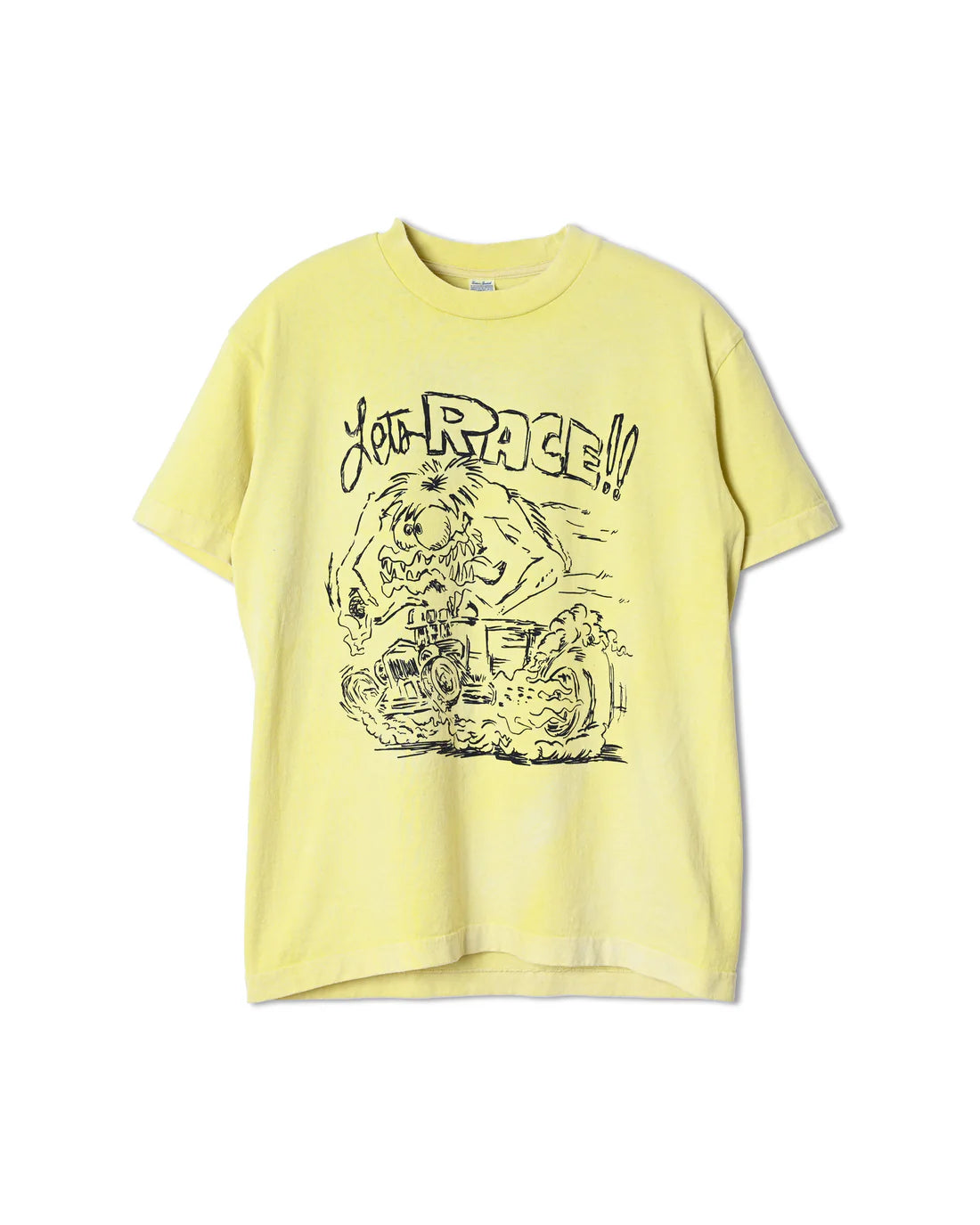 UNISON SPECIAL GIANT TUBE PG PRINT S/S TEE(RACE!!) - YELLOW