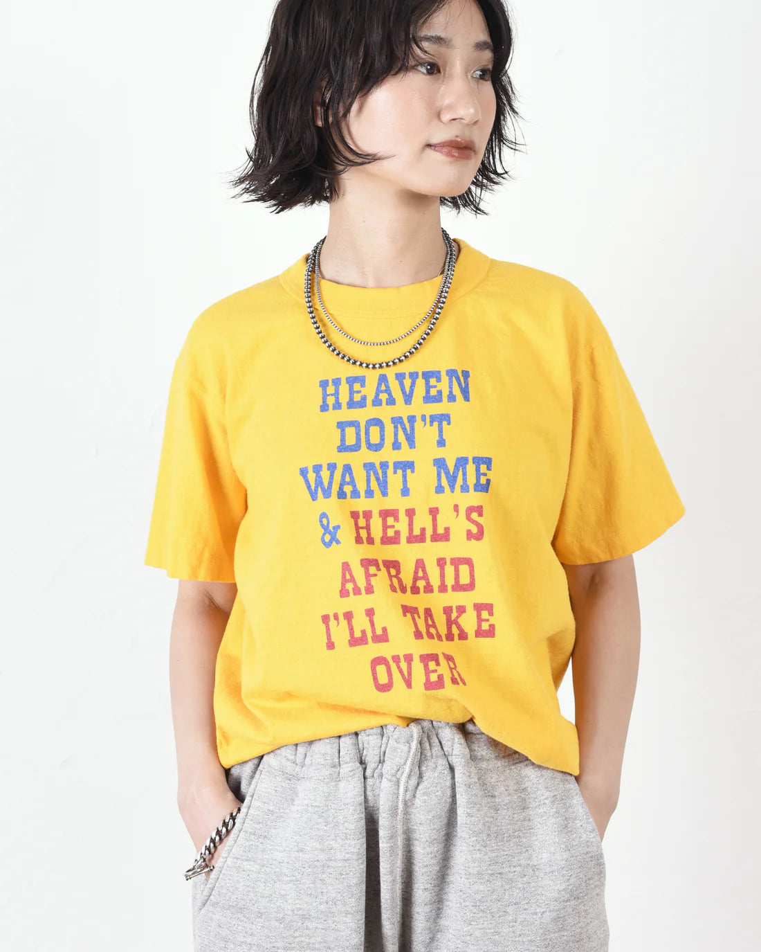 UNISON SPECIAL THE NEP S/S TEE(HEAVENGHELL) - YELLOW