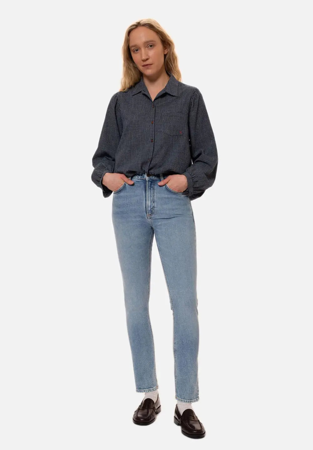 NUDIE JEANS MELLOW MAE - Bluebird