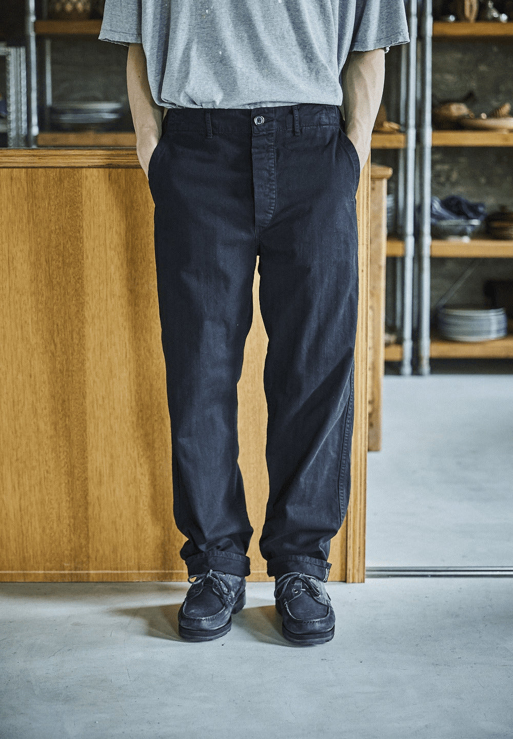 ORSLOW FRENCH WORK PANTS - BLACK