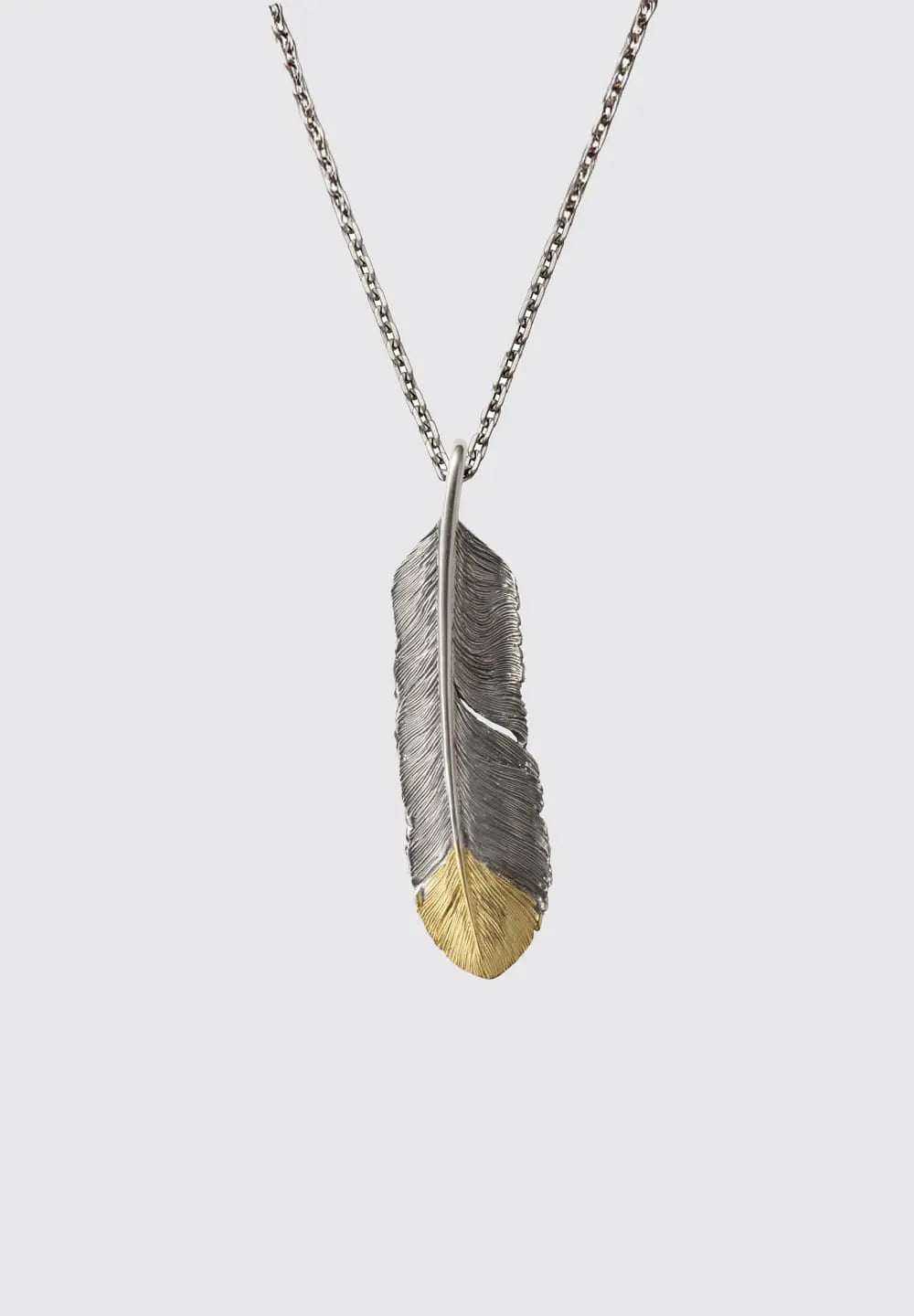 SAAD FEATHER (FACING LEFT) SILVER 925 PENDANT TOP - No Color