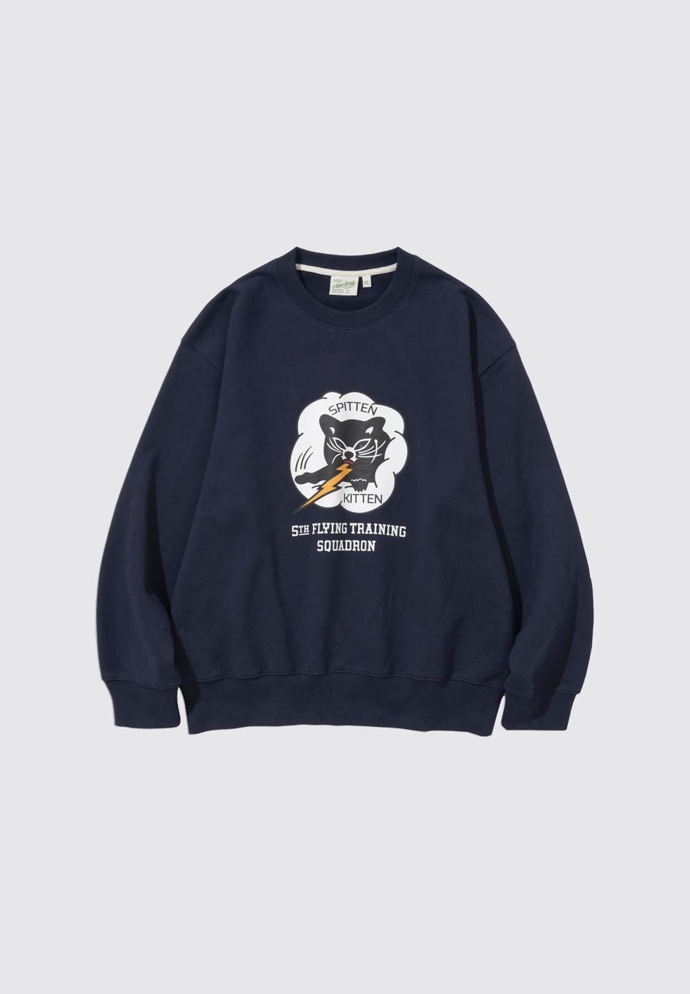 UNIFORM BRIDGE SPITTEN KITTEN SWEATSHIRTS - NAVY