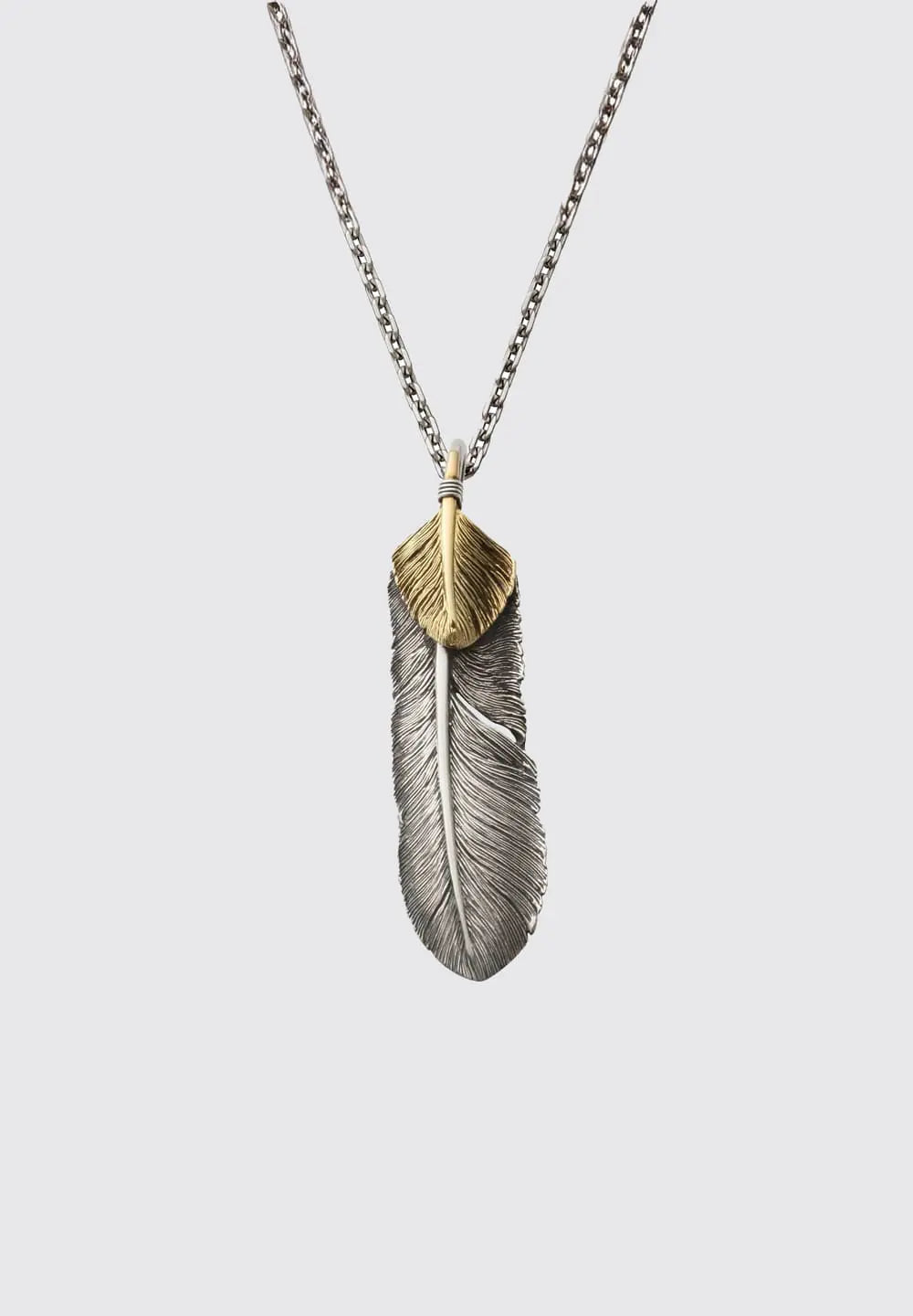 SAAD FEATHER (FACING LEFT) SILVER 925 PENDANT TOP - No Color