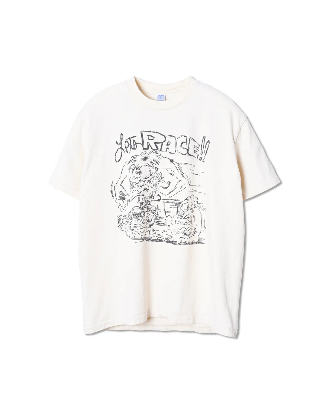 UNISON SPECIAL GIANT TUBE PG PRINT S/S TEE(RACE!!) - NATURAL