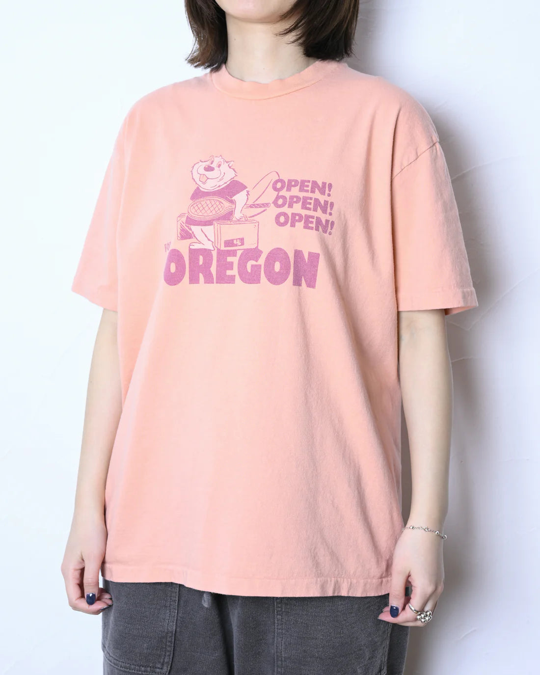 UNISON SPECIAL GIANT TUBE PRINT S/S TEE(OREGON)