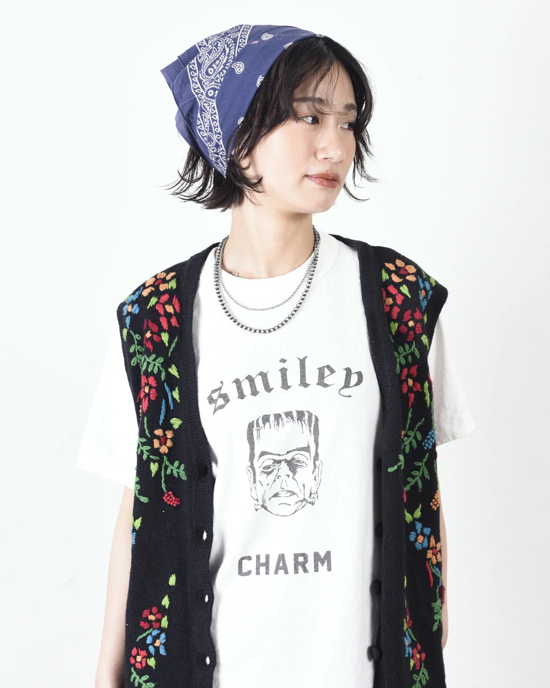 UNISON SPECIAL THE NEP S/S TEE(FRANKEN) - OFF WHITE