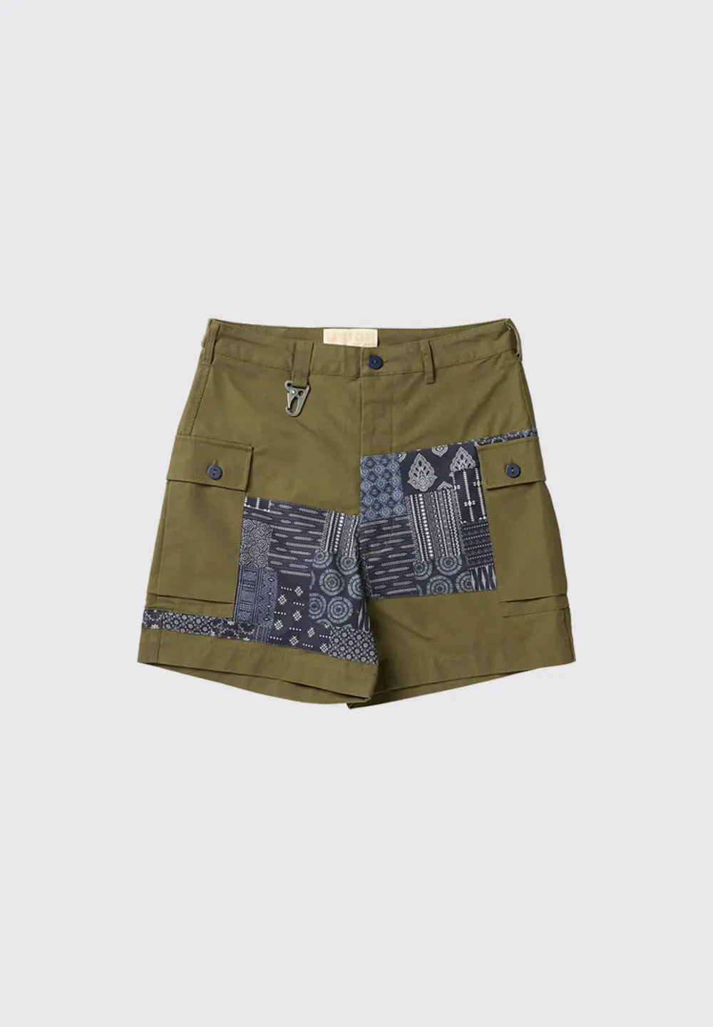 UNION LABS PATCH UP P43 SHORTS - OLIVE