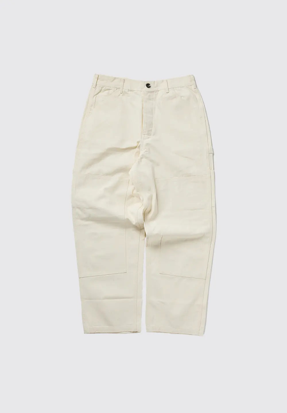 LEGS CO DOUBLE KNEE PAINTER PANTS - OFF WHITE