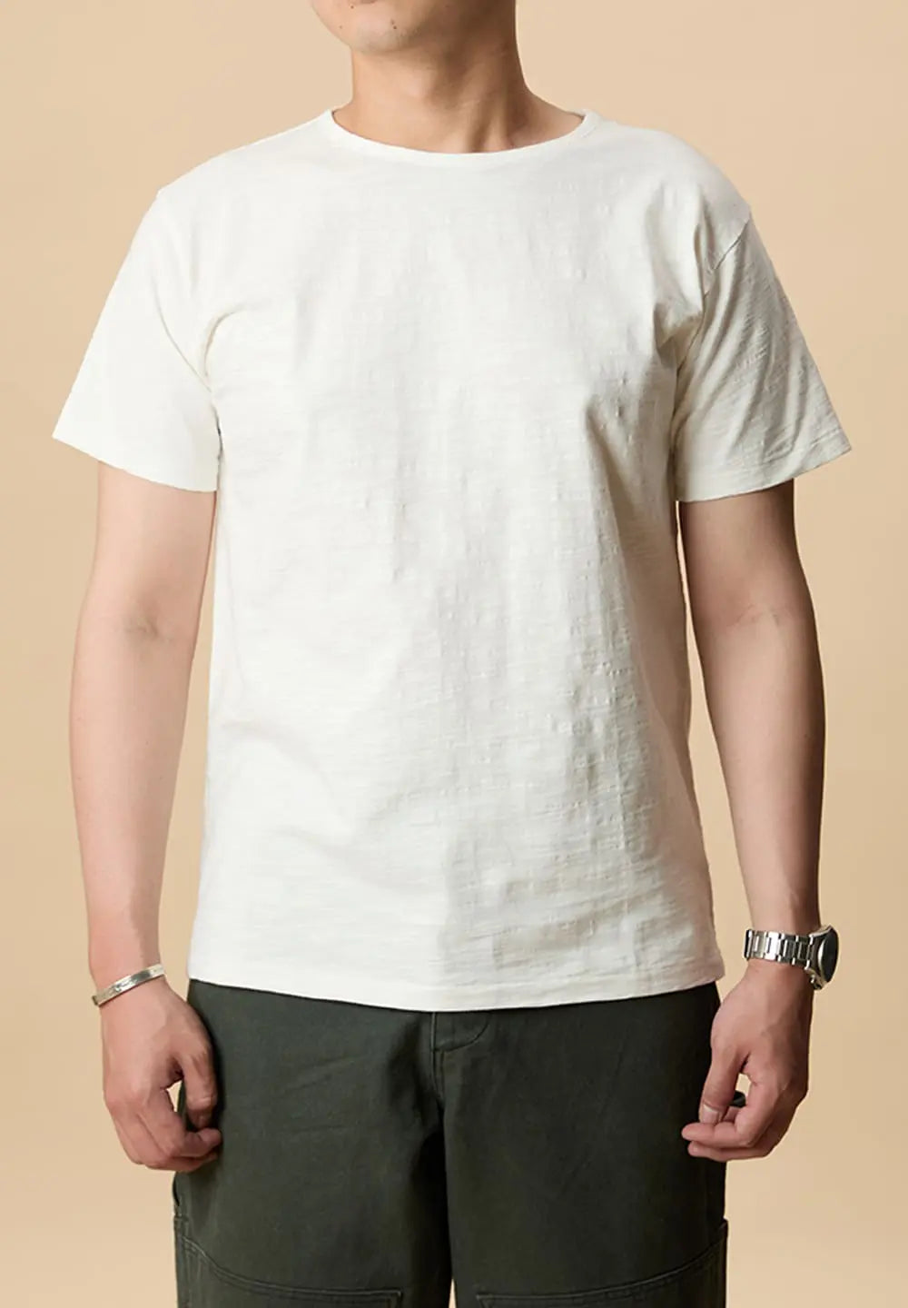 TELLURIDE SLUB COTTON T-SHIRT - WHITE