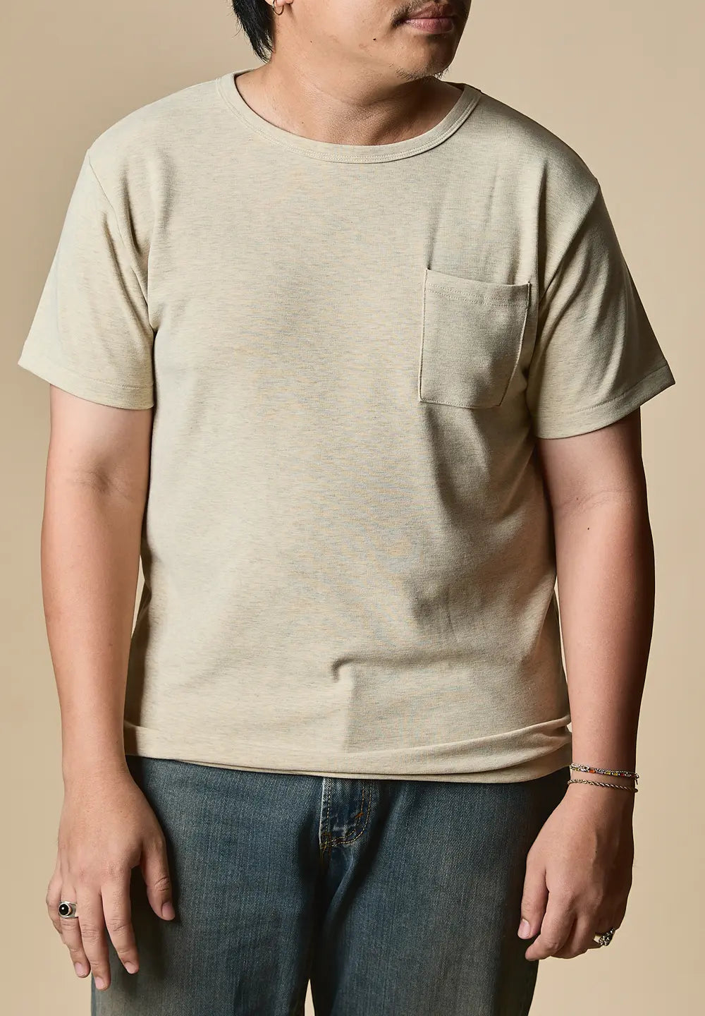 TELLURIDE POCKET T-SHIRT - BEIGE