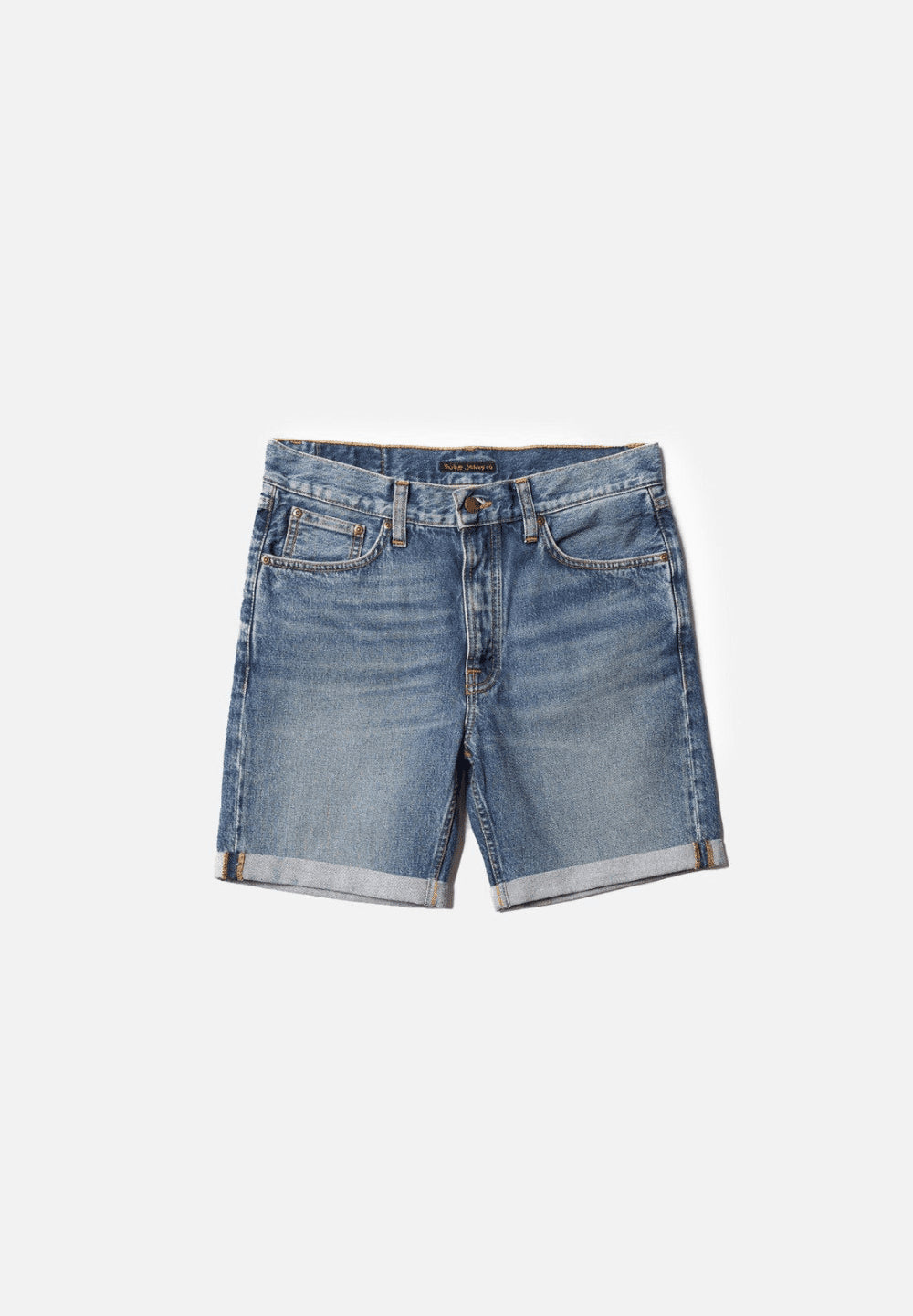 NUDIE Josh Denim Shorts - Blue Haze