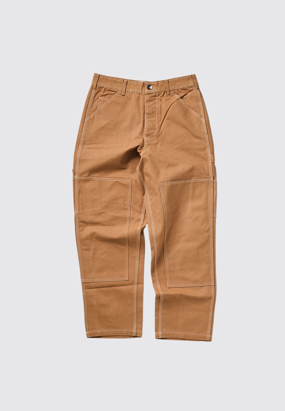 LEGS CO DOUBLE KNEE PAINTER PANTS - CAMEL