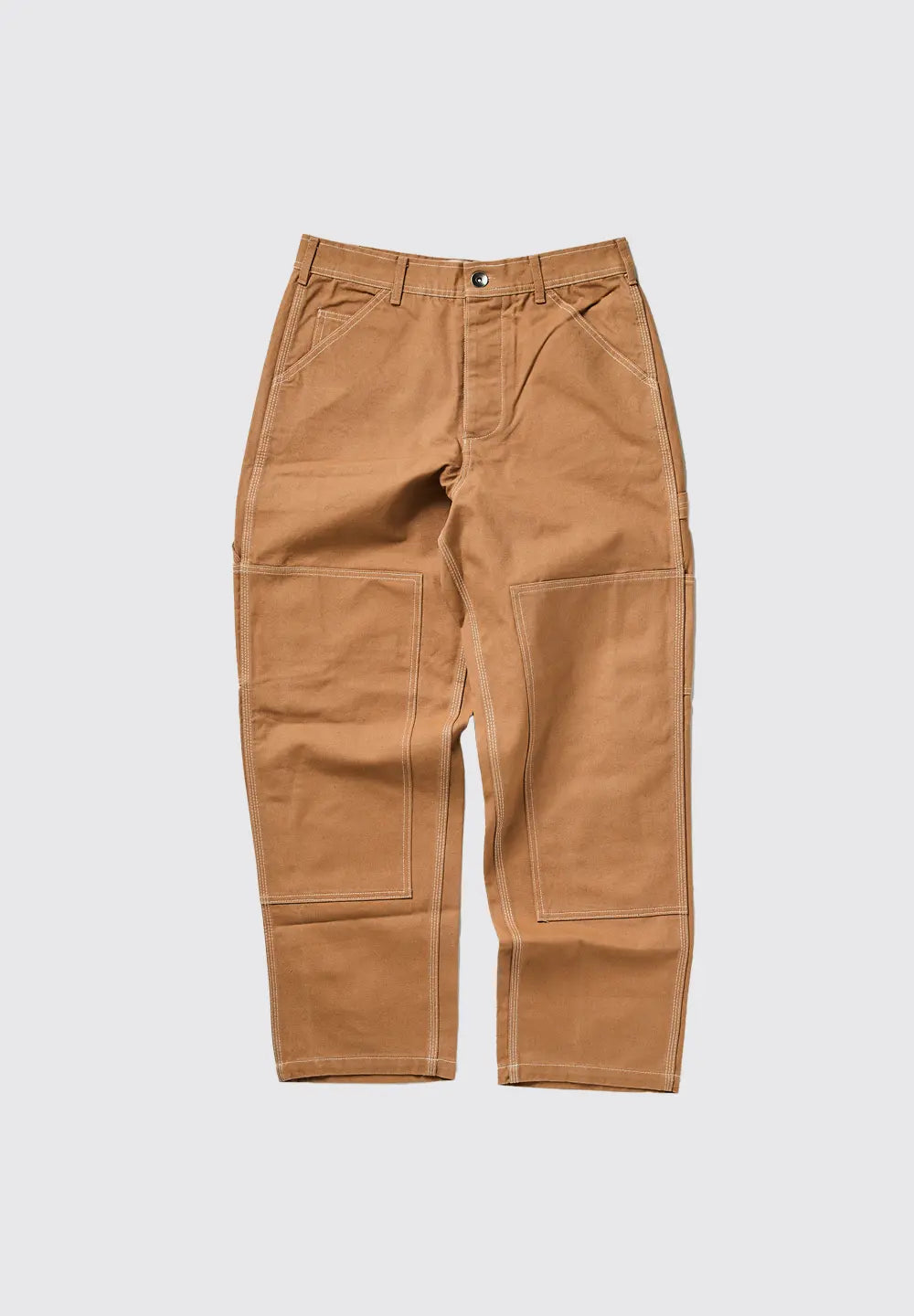 LEGS CO DOUBLE KNEE PAINTER PANTS - CAMEL