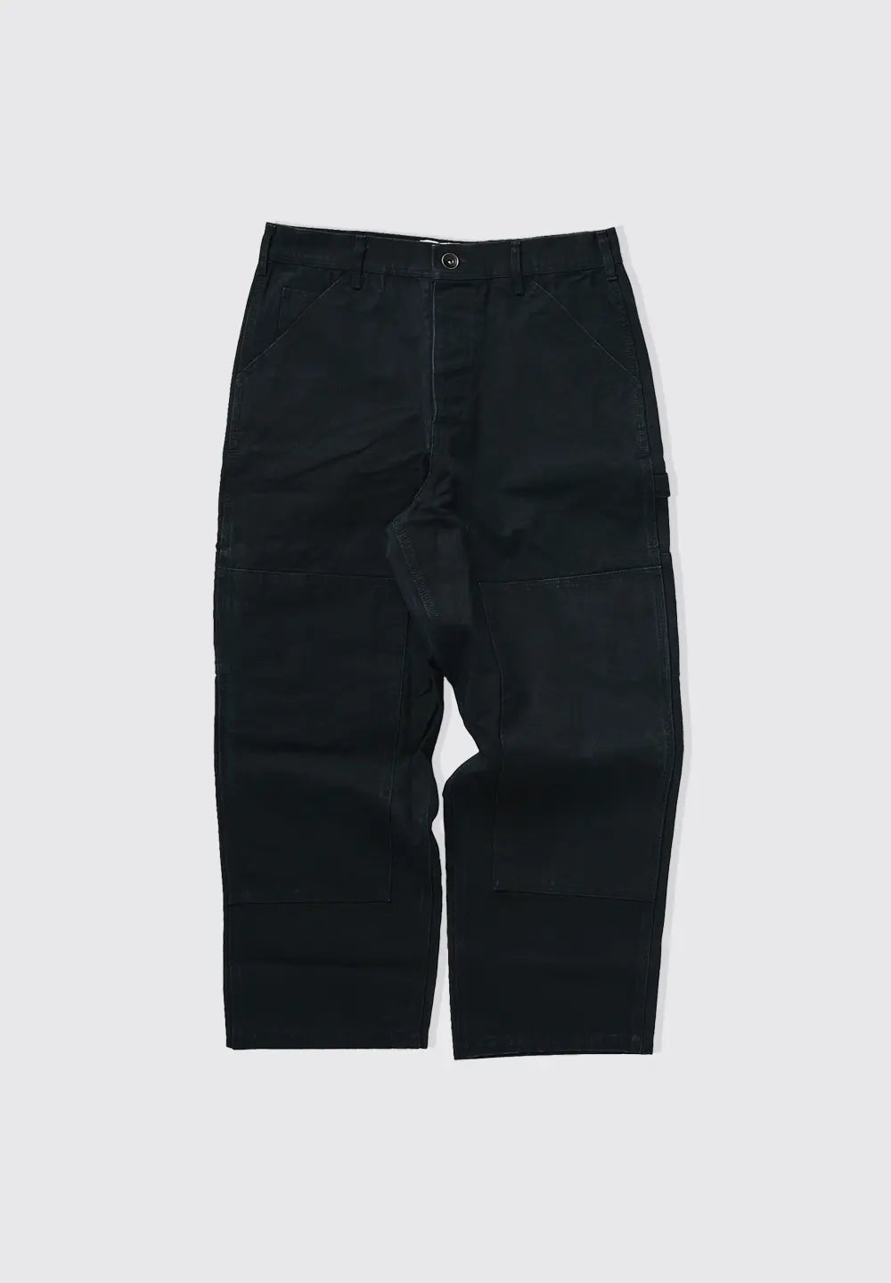 LEGS CO DOUBLE KNEE PAINTER PANTS - BLACK