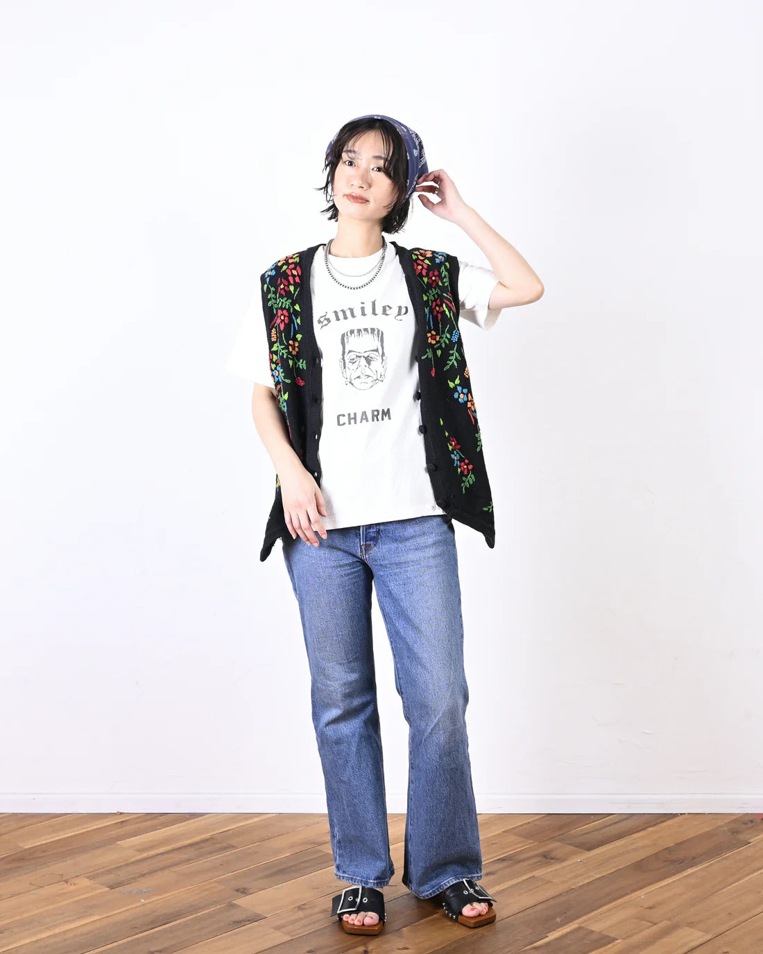 UNISON SPECIAL THE NEP S/S TEE(FRANKEN) - OFF WHITE