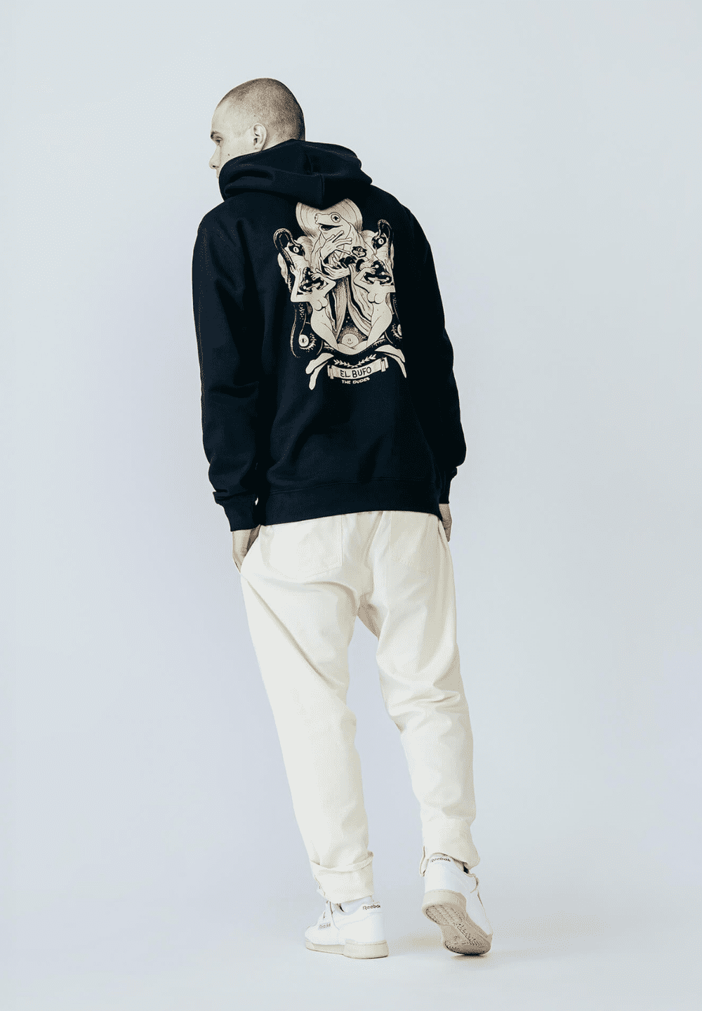 The Dudes El Bufo Hoody — Black — view 3