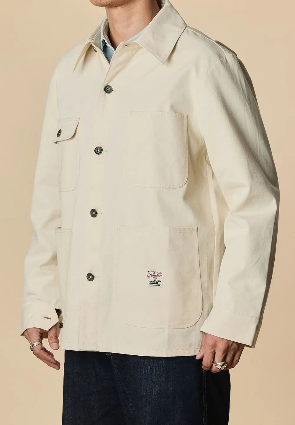 TELLURIDE CHORE COAT - OFF WHITE