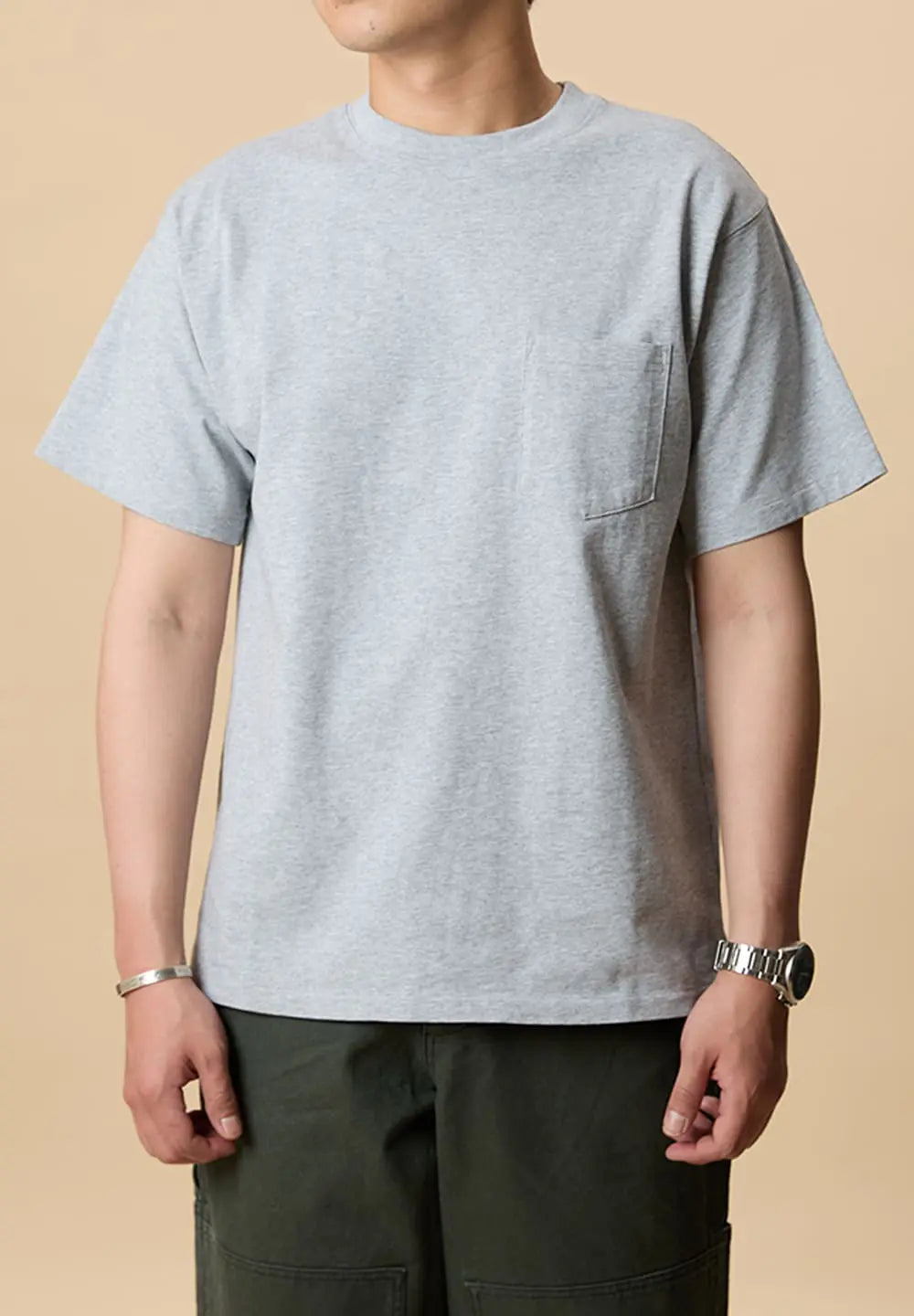 TELLURIDE HEAVY POCKET T-SHIRT - GREY