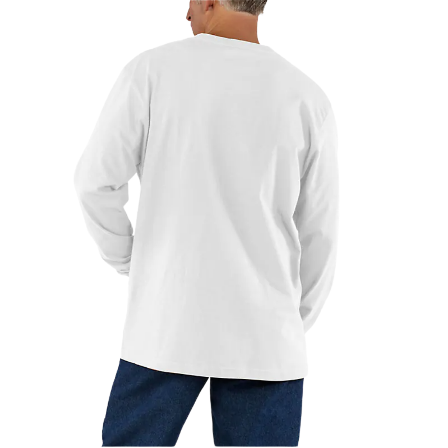 CARHARTT LOOSE FIT HEAVYWEIGHT LONG-SLEEVE POCKET T-SHIRT - HEATHER GRAY