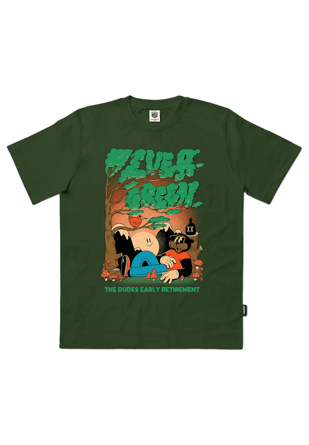THE DUDES EVERGREEN T-SHIRT - MOUNTAIN VIEW