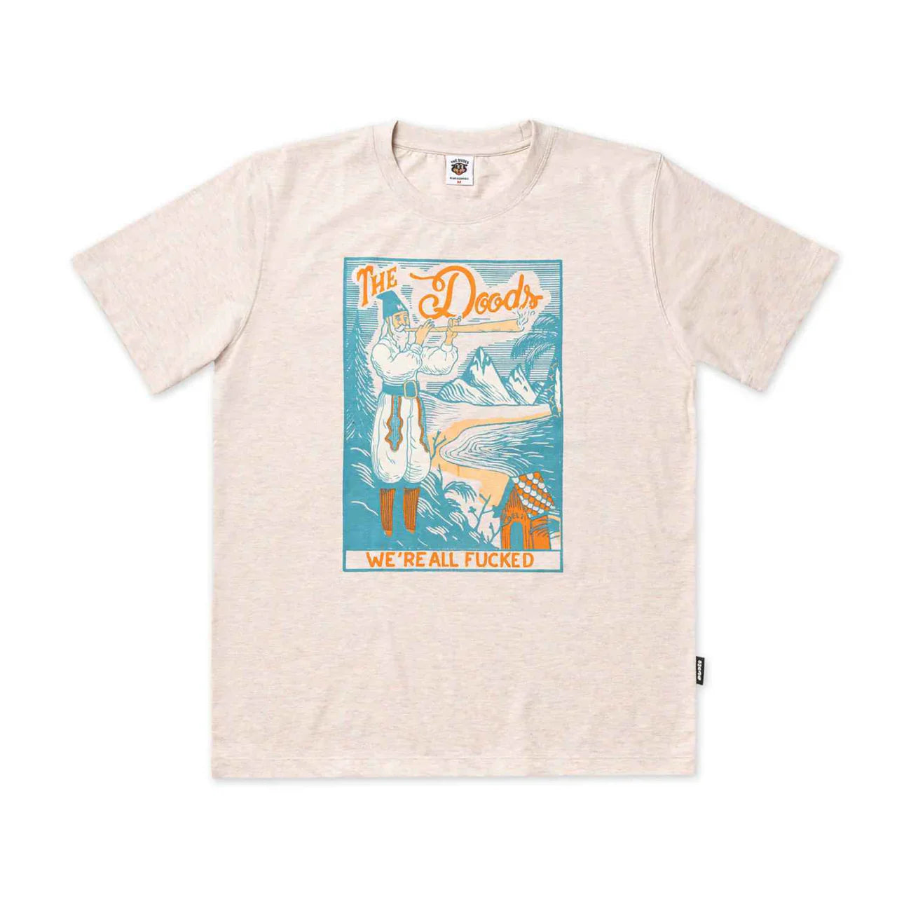 The Dudes All Fucked T-Shirt — Heather Rainbow — front view
