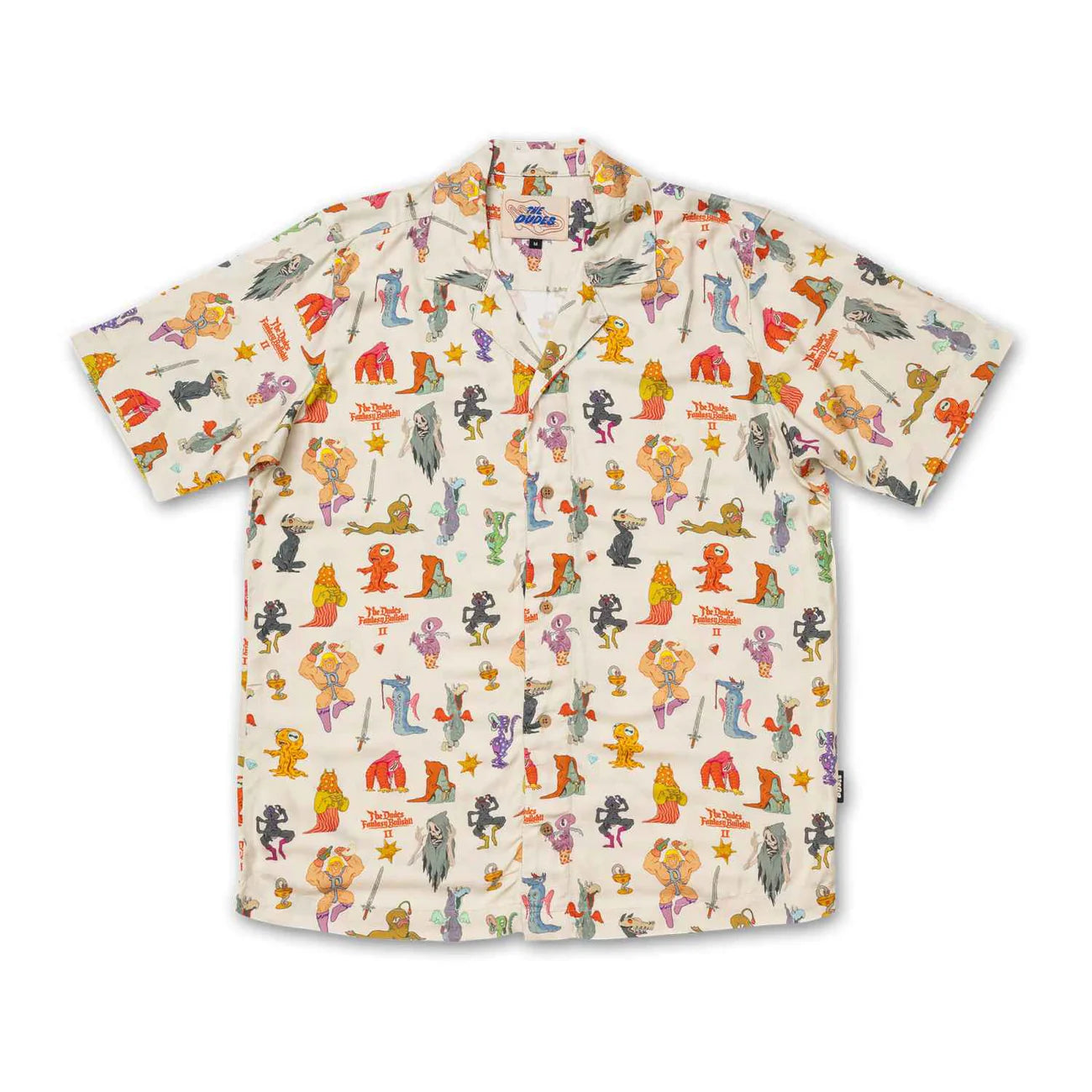THE DUDES FRIENDS AND FOES II HAWAIIAN SHIRT - MULTICOLOR