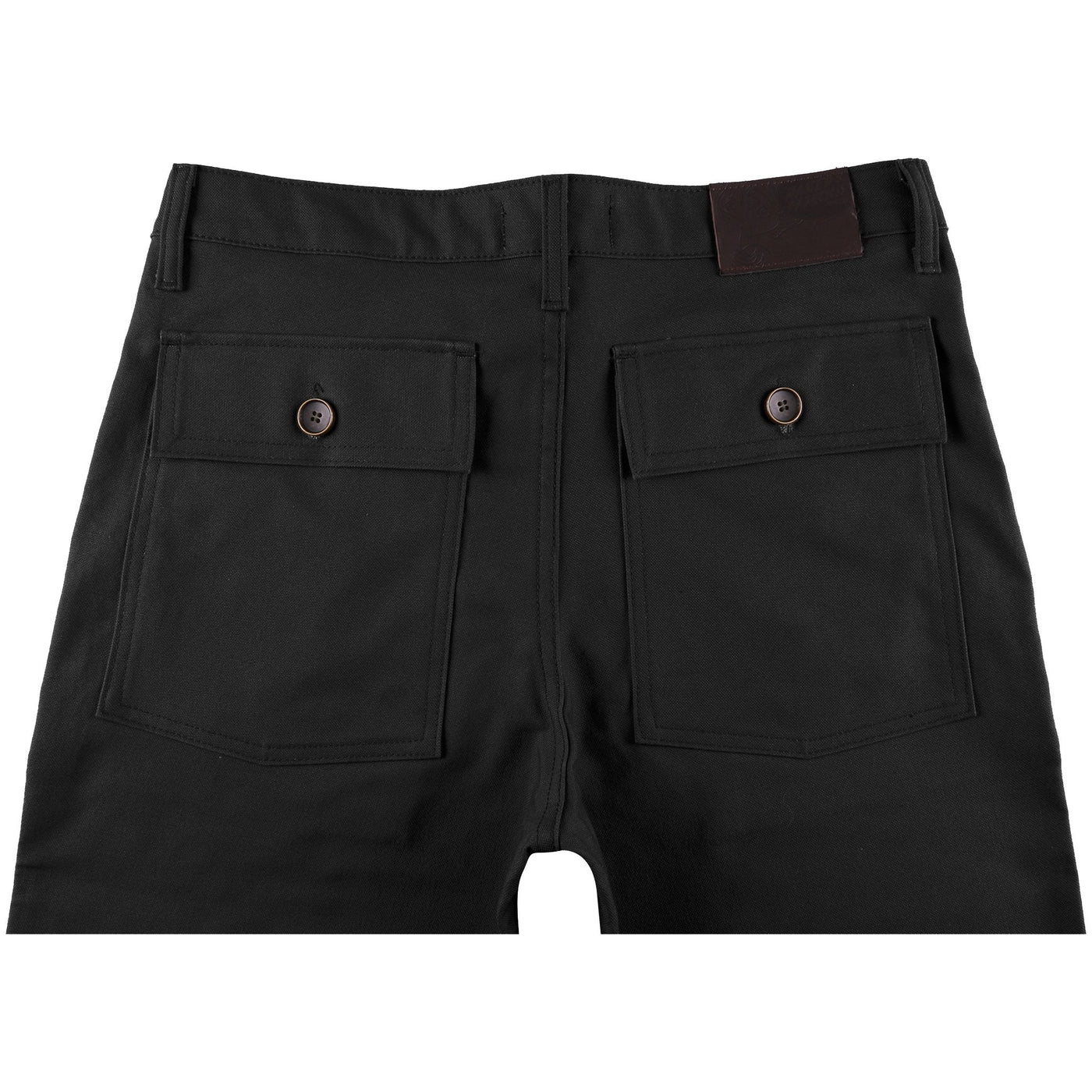 Naked & Famous Work Pant — Black Canvas — view 3