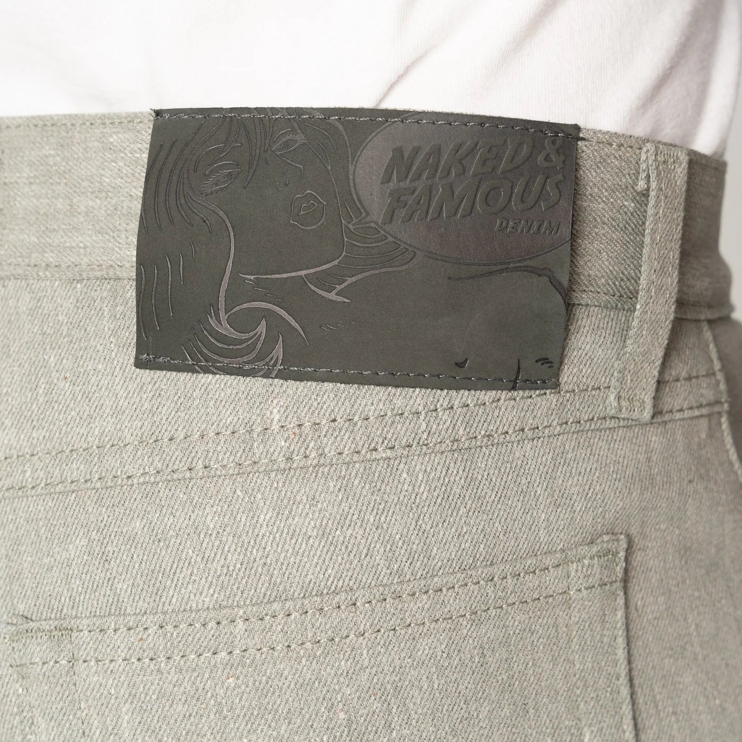 Naked & Famous Weird Guy — Meteor Selvedge Grey — view 4
