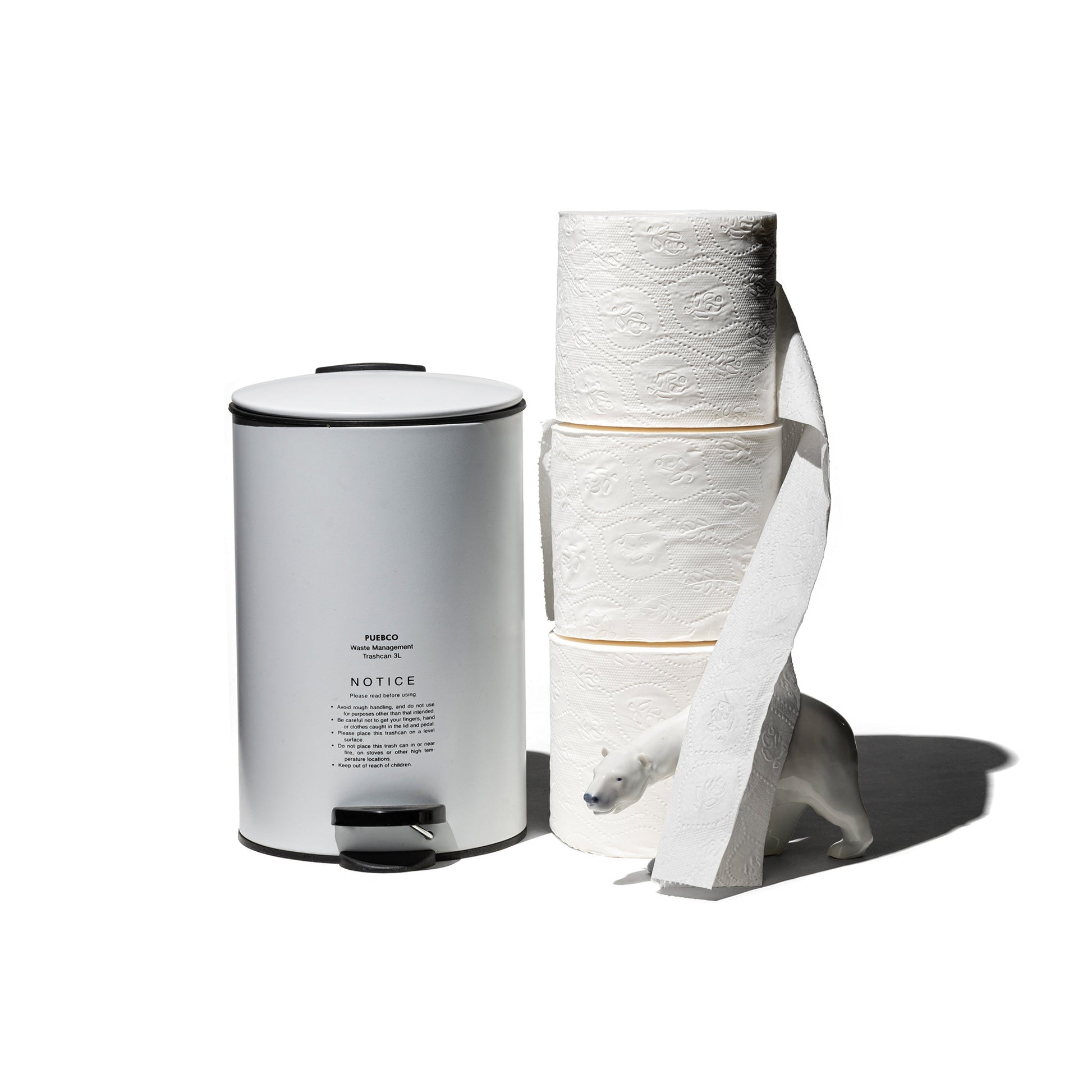 Puebco Trashcan — front view