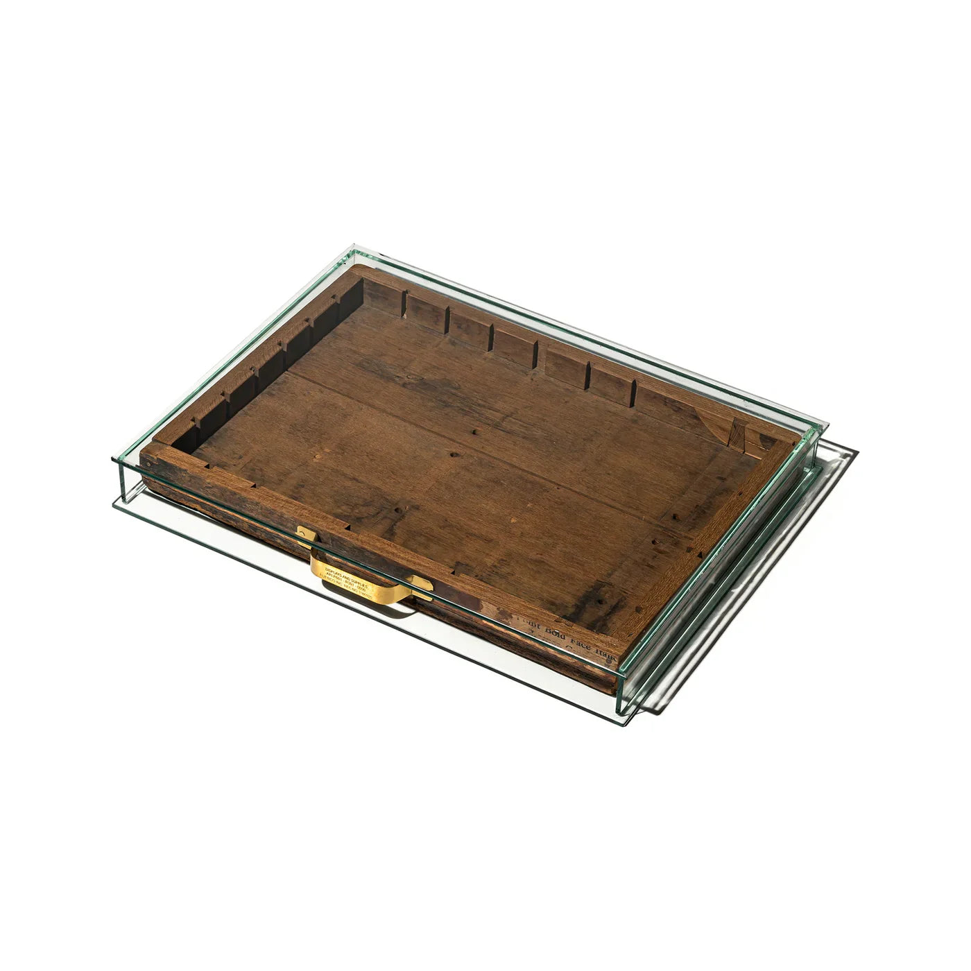 Puebco Glass Display Case With Vintage Drawer — No Color — view 4