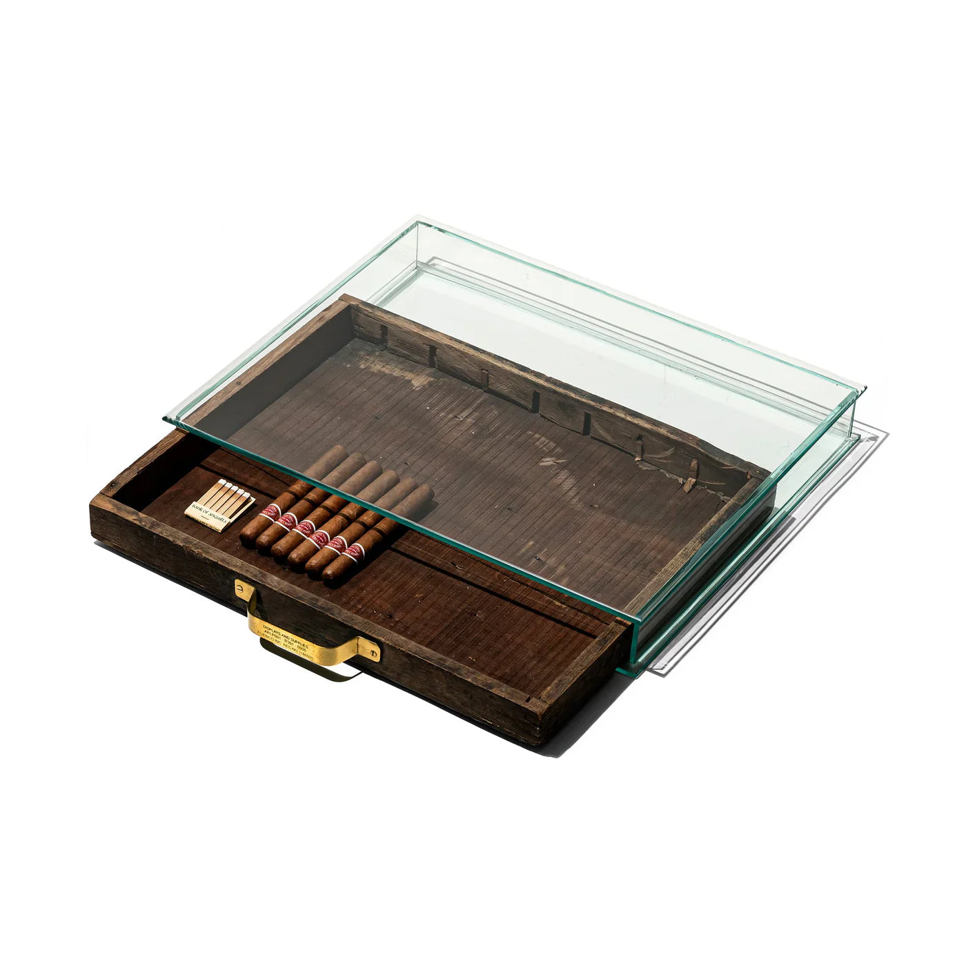 Puebco Glass Display Case With Vintage Drawer — No Color — view 2