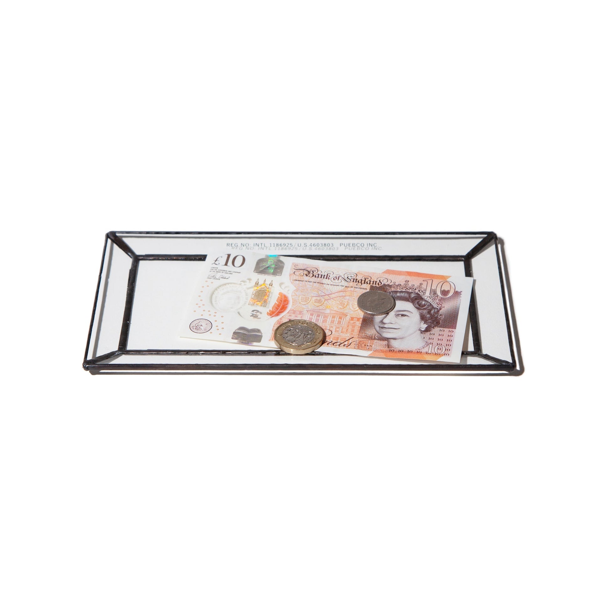 PUEBCO STAINED GLASS TRAY