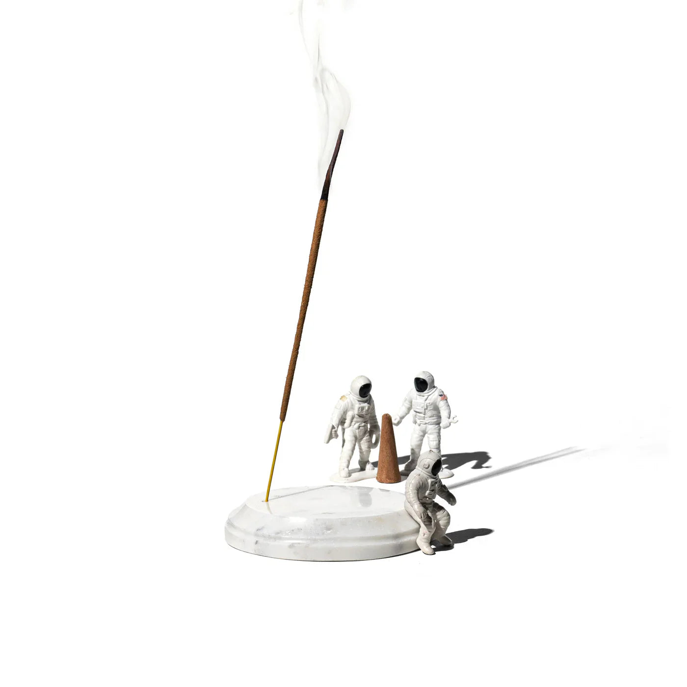 Puebco Marble Incense Holder Oval — front view