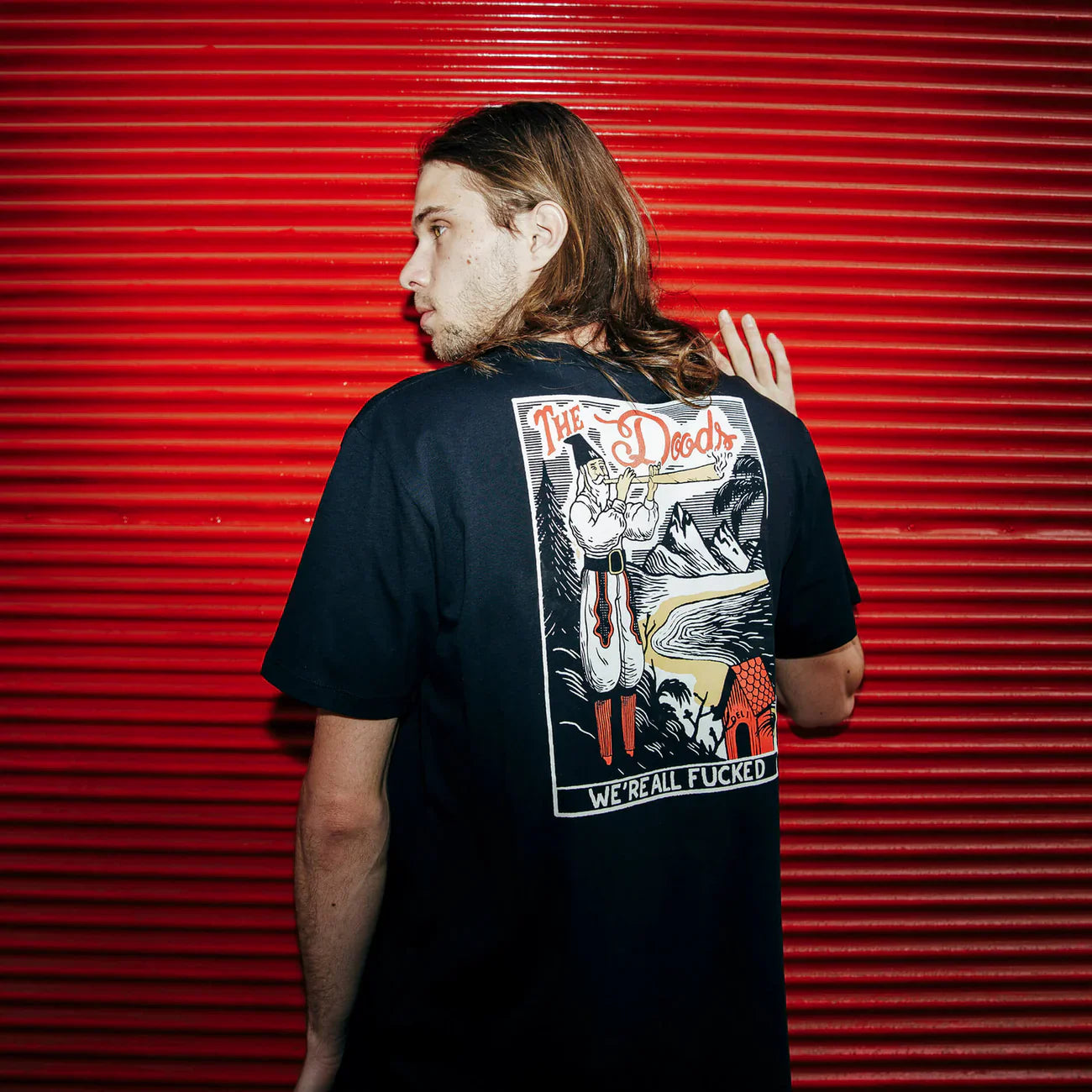The Dudes All Fucked T-Shirt — Black — front view