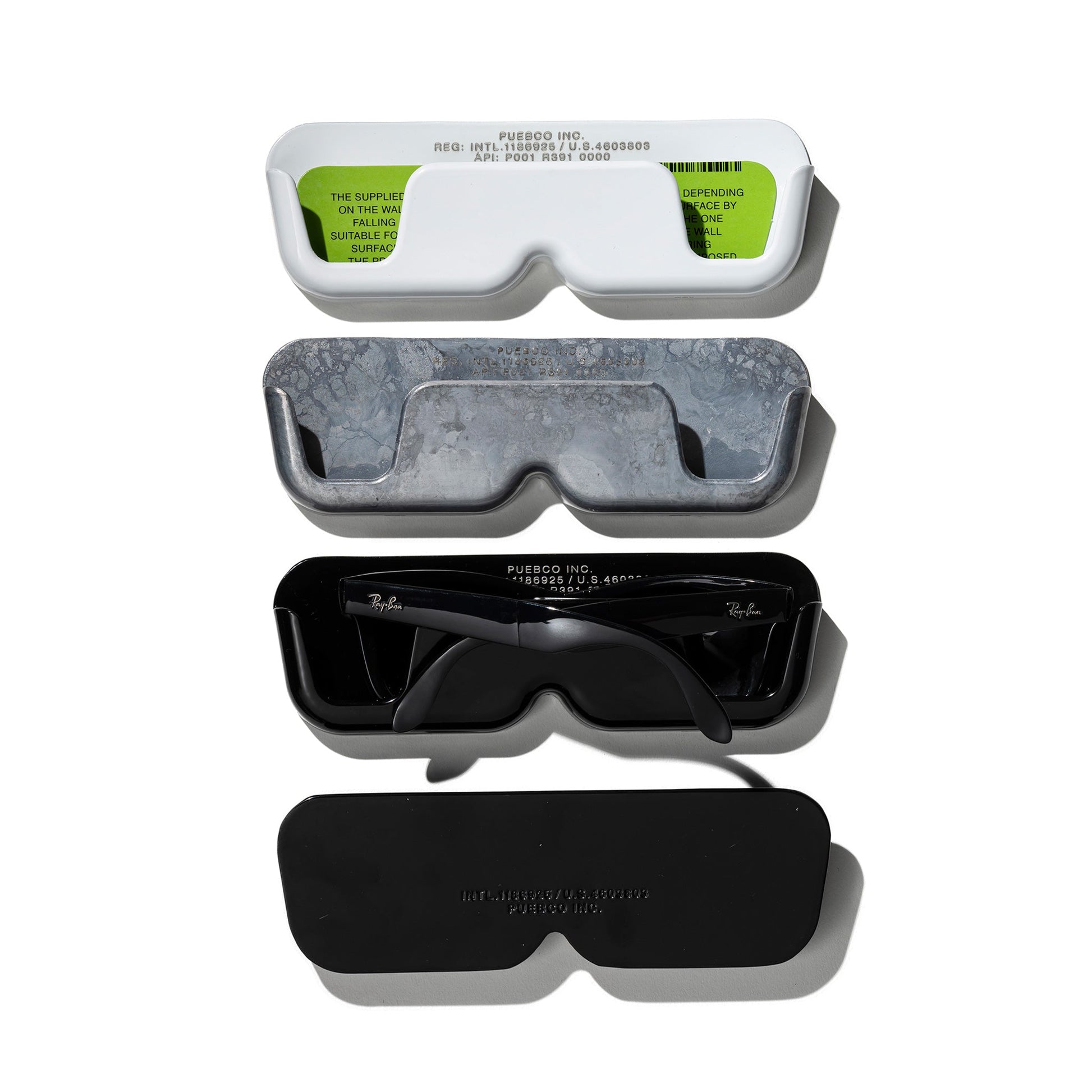 Puebco Aluminium Die Casting Glasses Holder — White — view 7