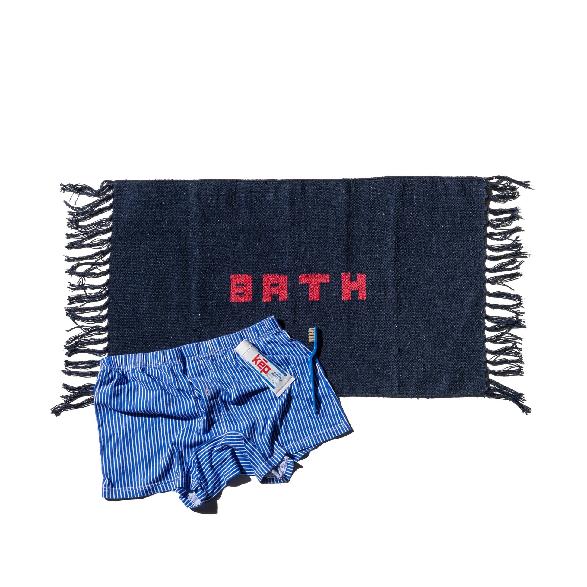 PUEBCO HANDLOOMED RECYCLE YARN BATH MAT