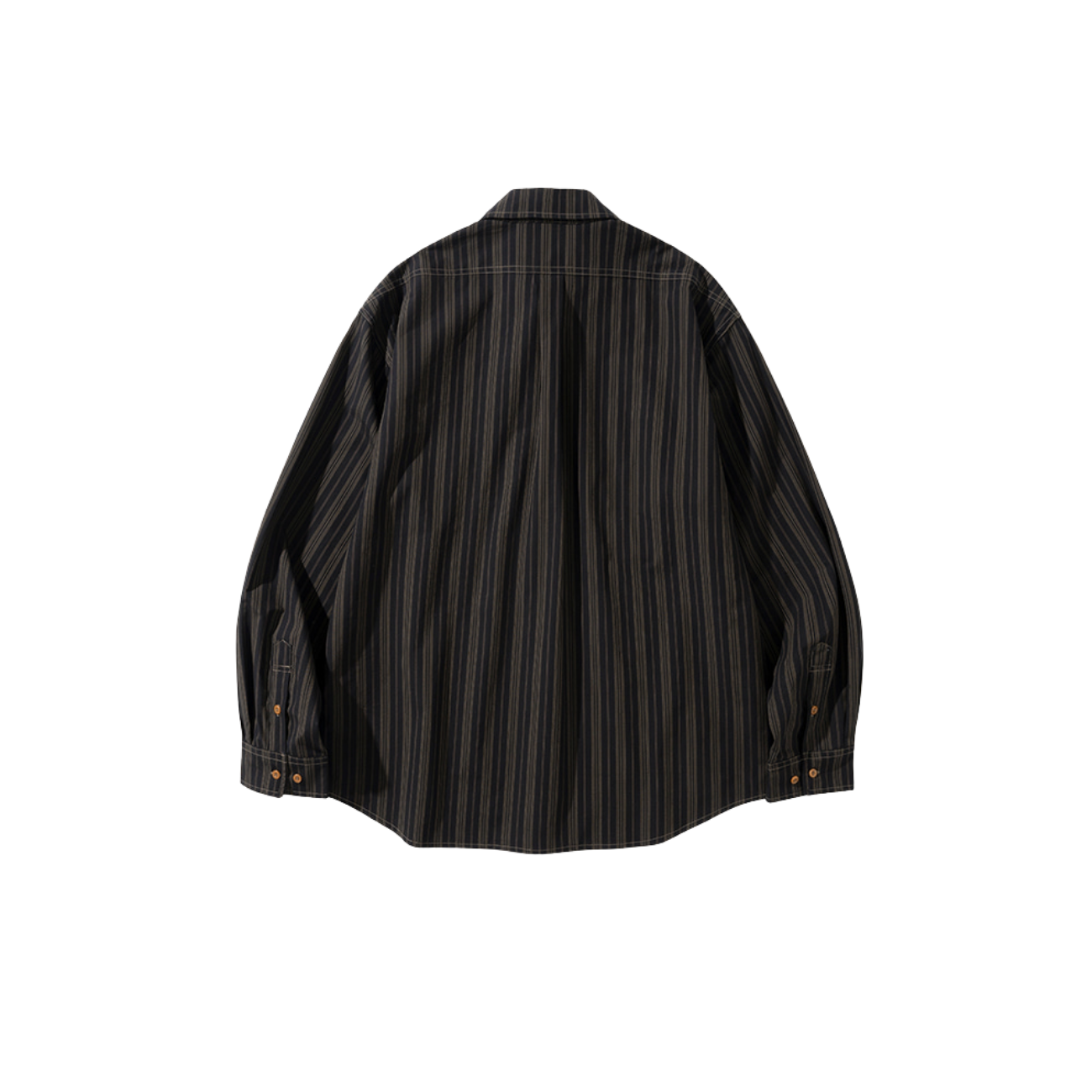 UNIFORM BRIDGE VINTAGE STRIPE WORK SHIRTS - BLACK
