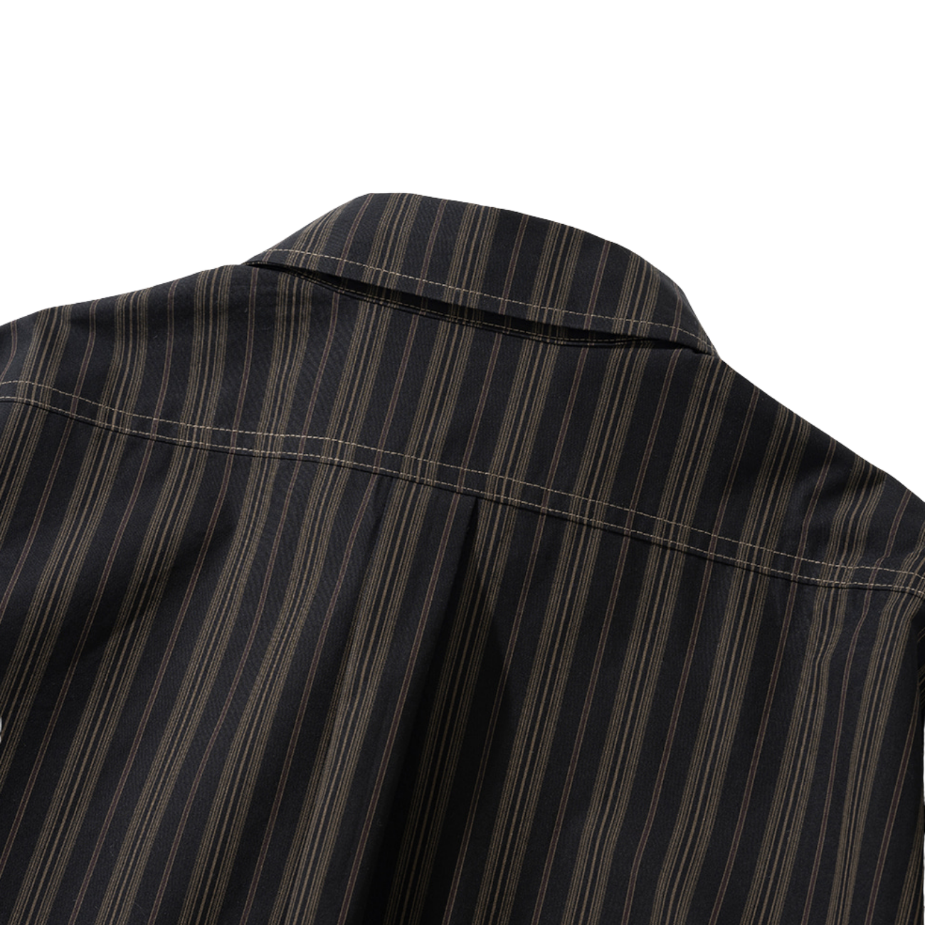 UNIFORM BRIDGE VINTAGE STRIPE WORK SHIRTS - BLACK