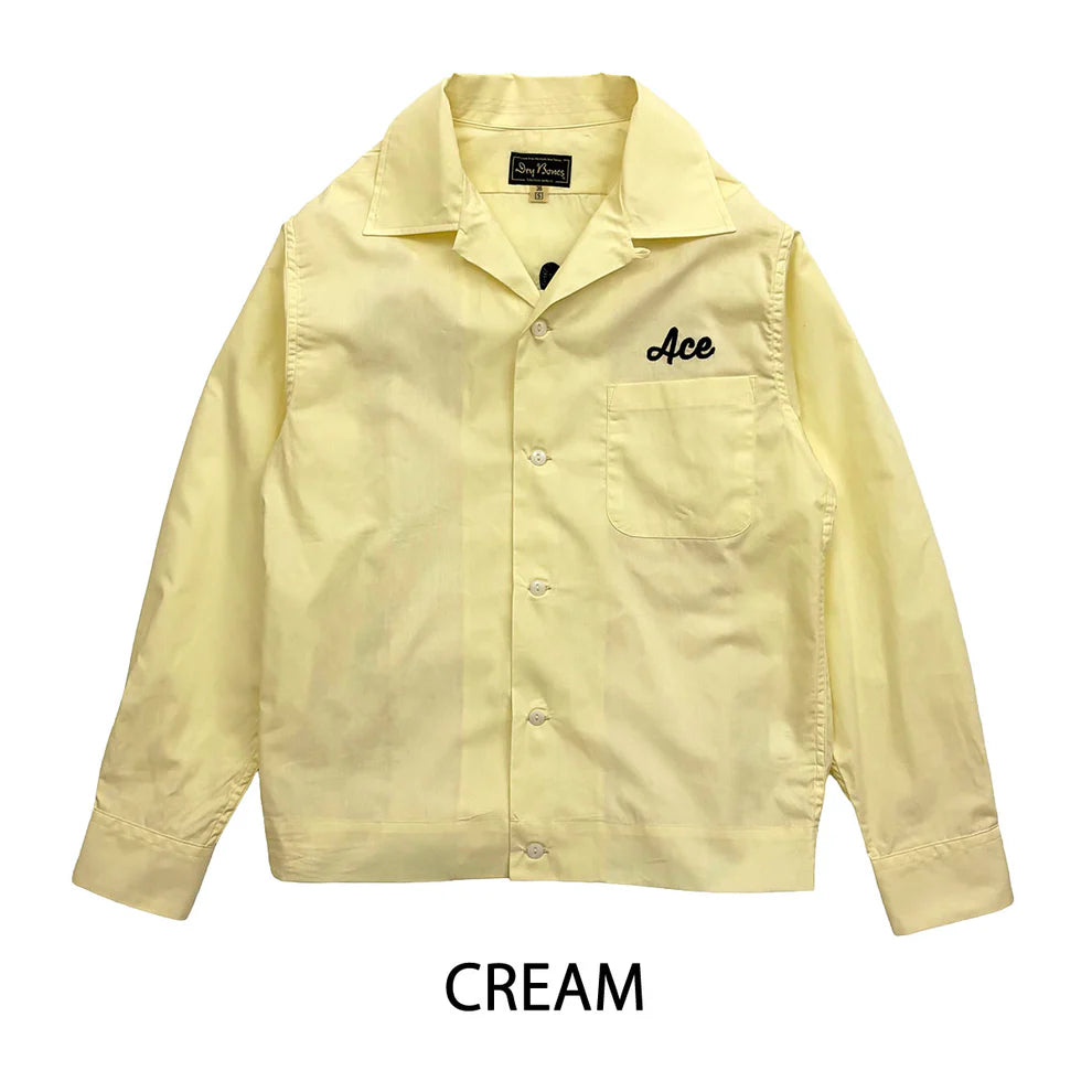 DRY BONES BOWLING SHIRT VENOM - CREAM