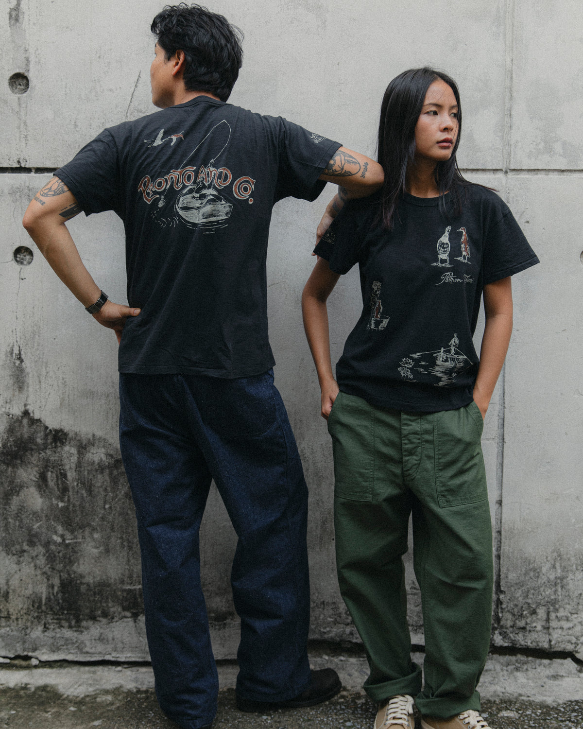 PRONTO & CO. PATHUM THANI SOUVENIR TEE - BLACK