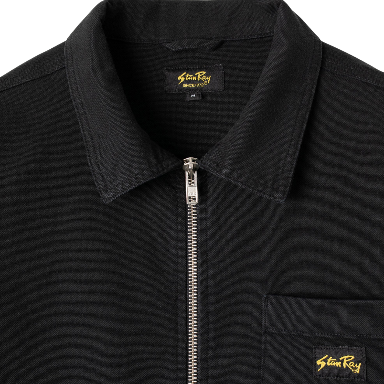 STAN RAY ZIP SHIRT - WASHED BLACK CANVAS