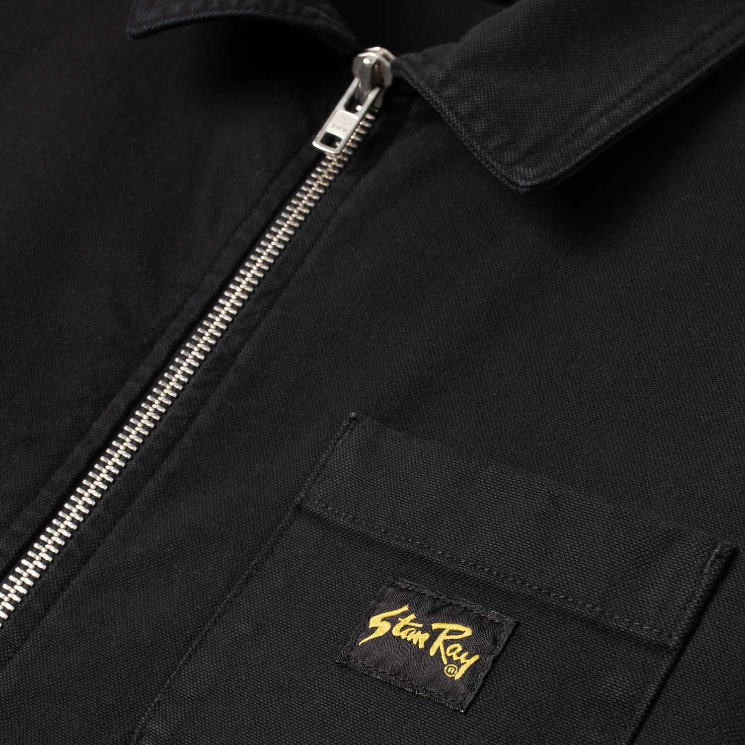 STAN RAY ZIP SHIRT - WASHED BLACK CANVAS