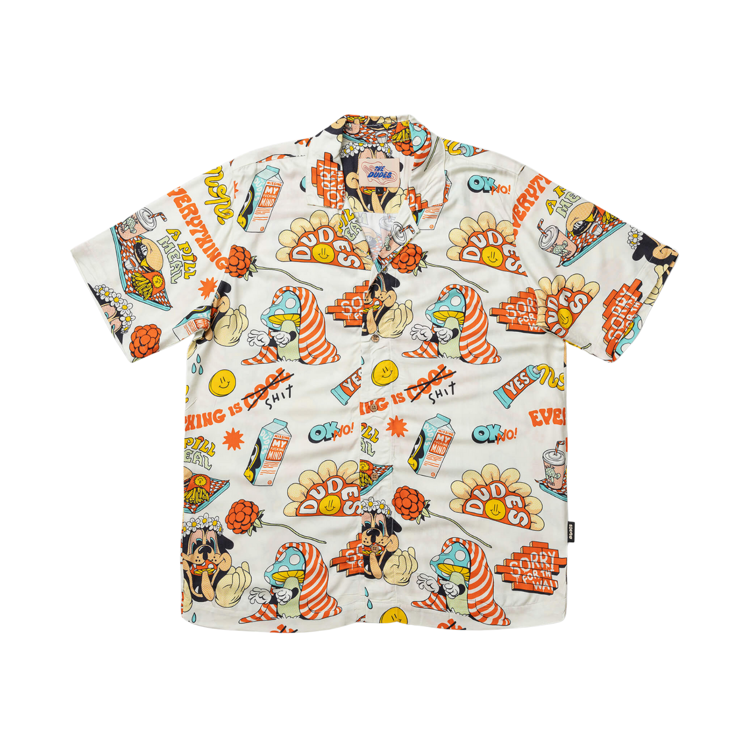 THE DUDES A PILL MEAL I HAWAIIAN SHIRT - MULTICOLOR