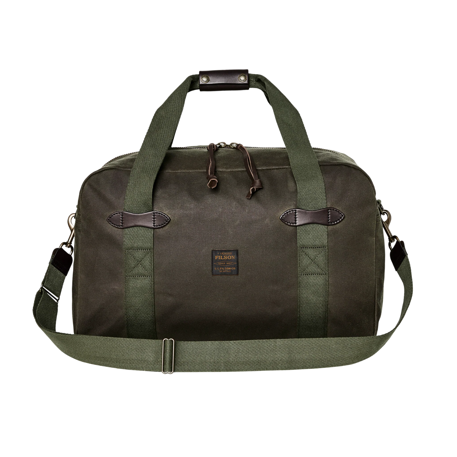 FILSON MEDIUM TIN CLOTH DUFFLE BAG - OTTER GREEN