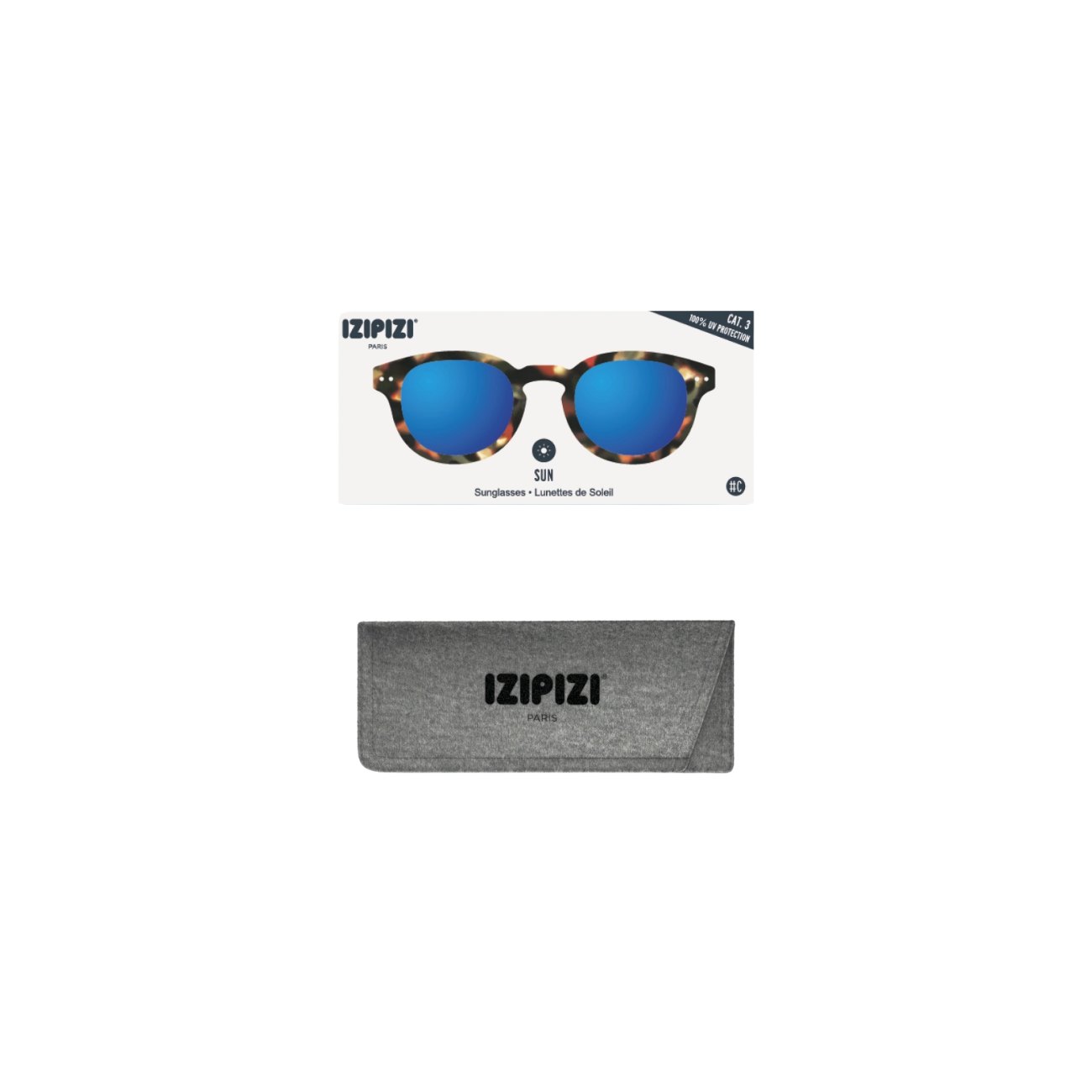 IZIPIZI SUN C TORTOISE MIRROR - TORTOISE