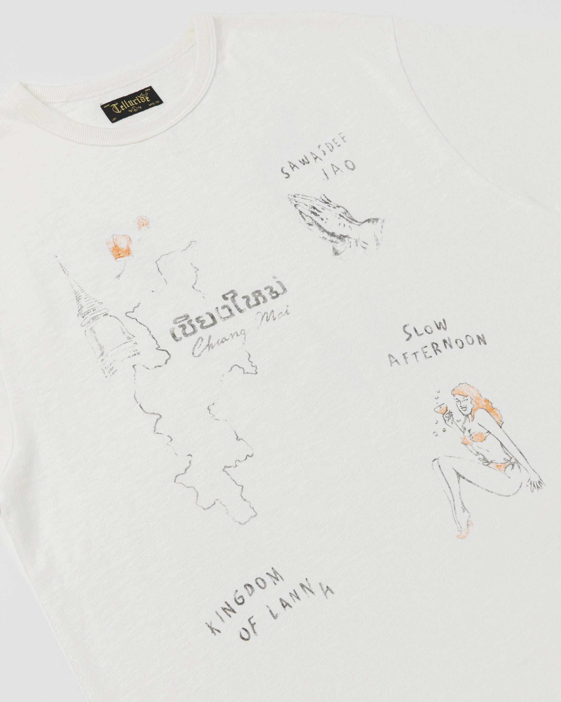 PRONTO & CO. CHIANG MAI AEW SOUVENIR TEE - WHITE